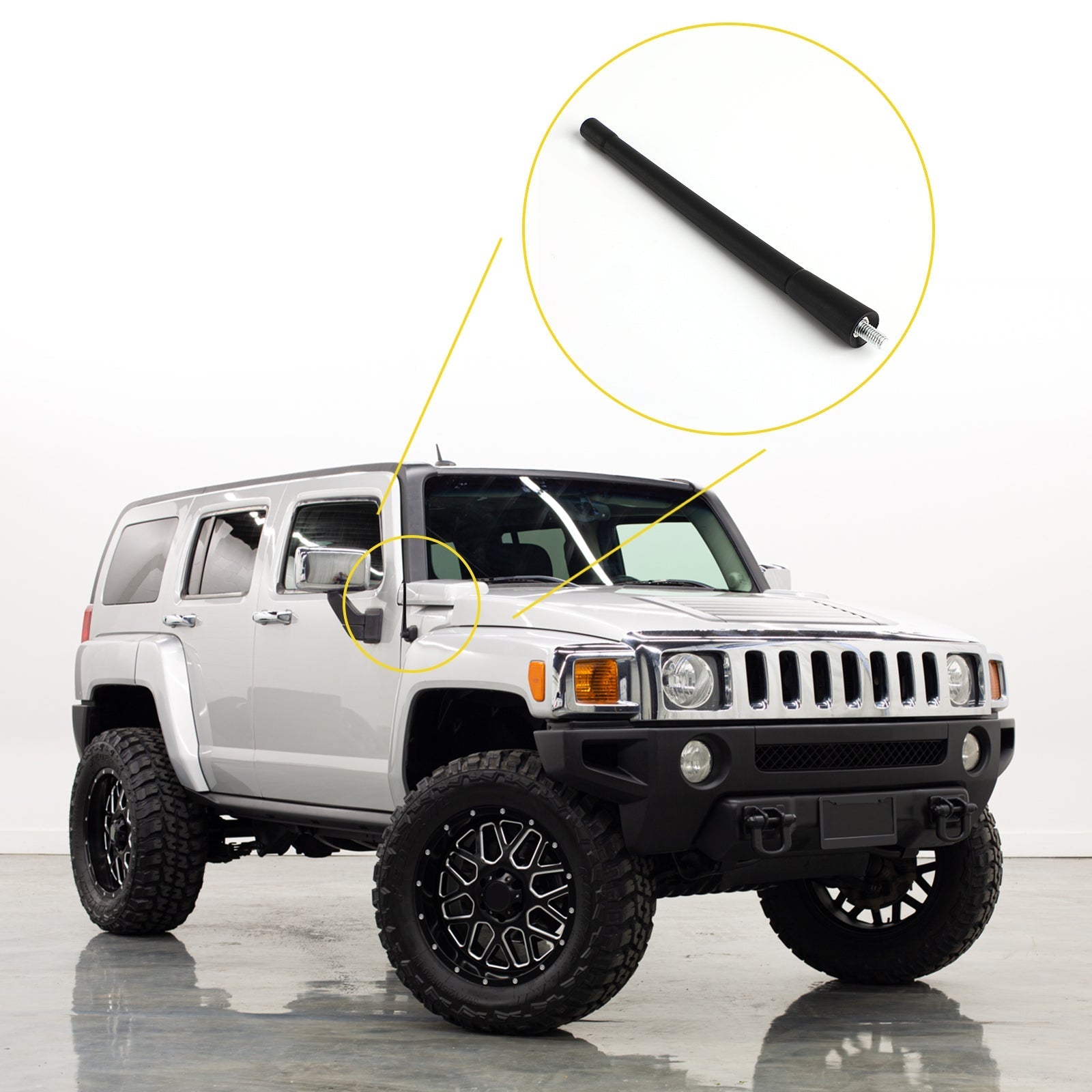 Kratka antena jambor 7 "AM/FM za Hummer H3 2006-2010 generic