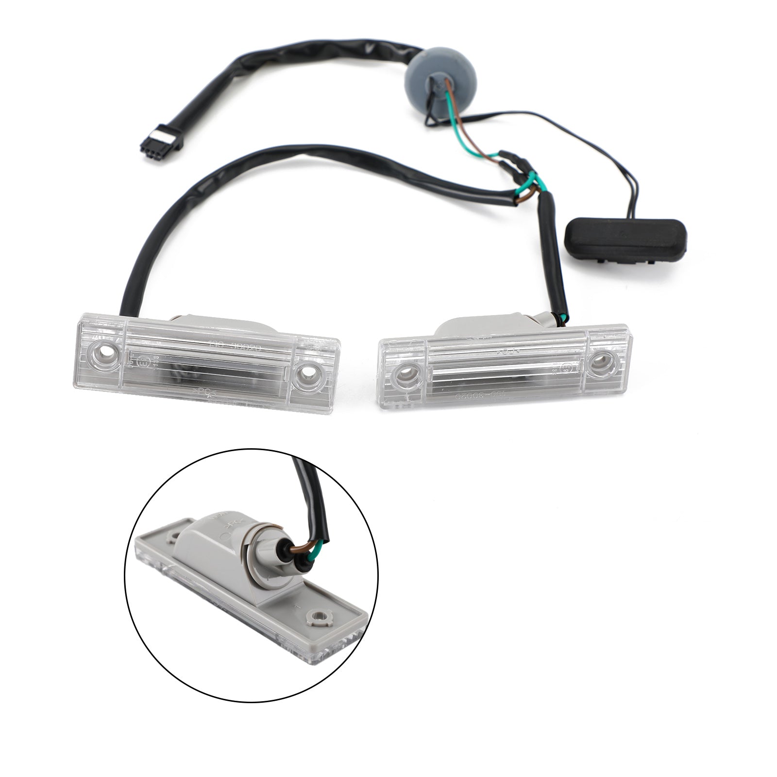 Lámpara de placa de matrícula con interruptor de liberación de maletero trasero para Chevy Cruze Orlando 2011-2014 con luz genérica