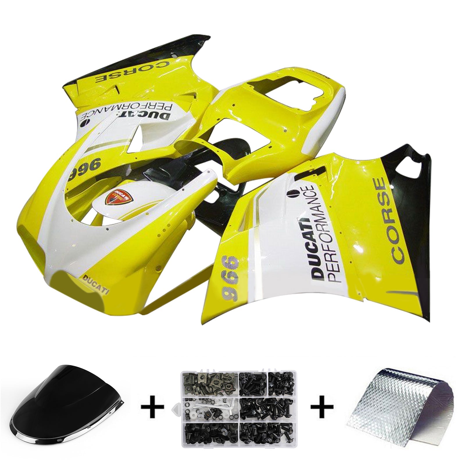 Amotopart Ducati 996 748 1996-2002 Zestaw nadwozia ABS Fairing