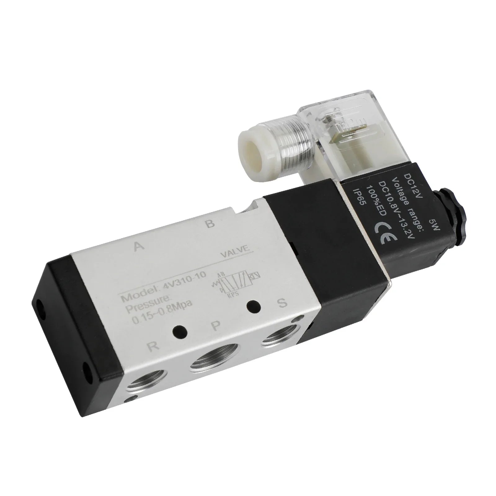 Electrovanne électrique pneumatique 4V310-10 2 positions 5 voies PT 3/8"