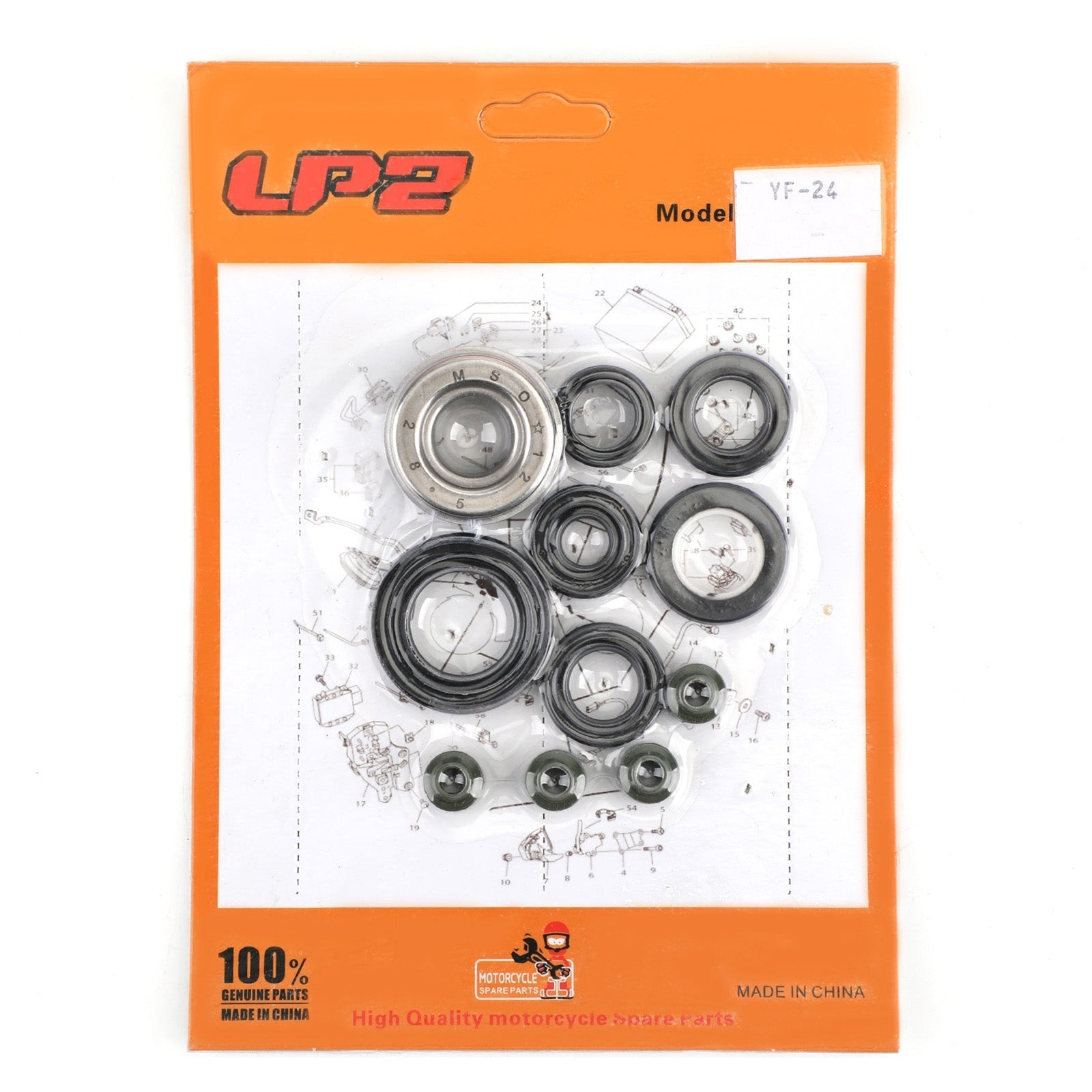 11pcs Motoroliekeerringset voor Honda XL125V XLV125 01-10 VT125C Shadow 99-08 Generiek