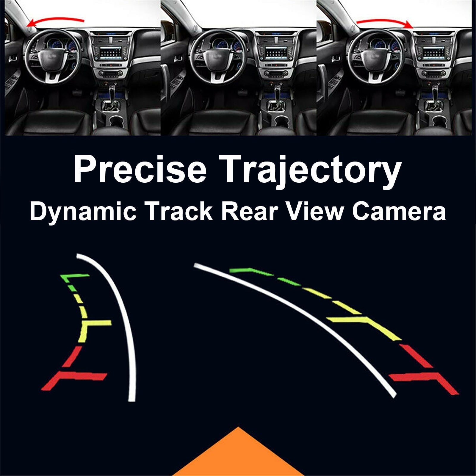 HD Dynamic Trajectory Tracks -auton takakamera, sopii malleihin E70 E71 E82 E83 E84