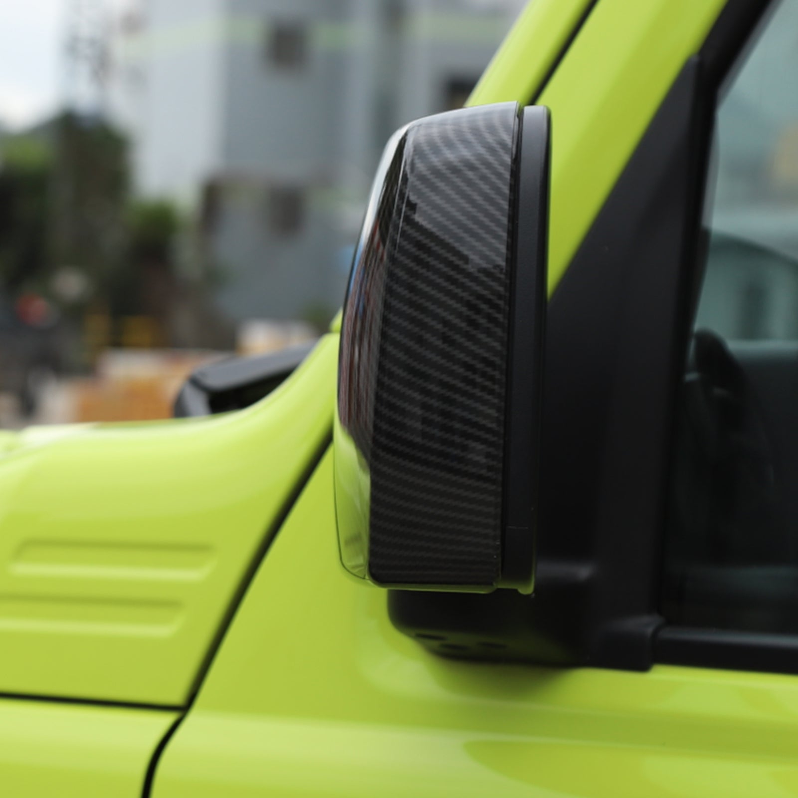 Couverture de rétroviseur extérieur ABS en Fiber de carbone pour Suzuki Jimny 2019-2020 générique