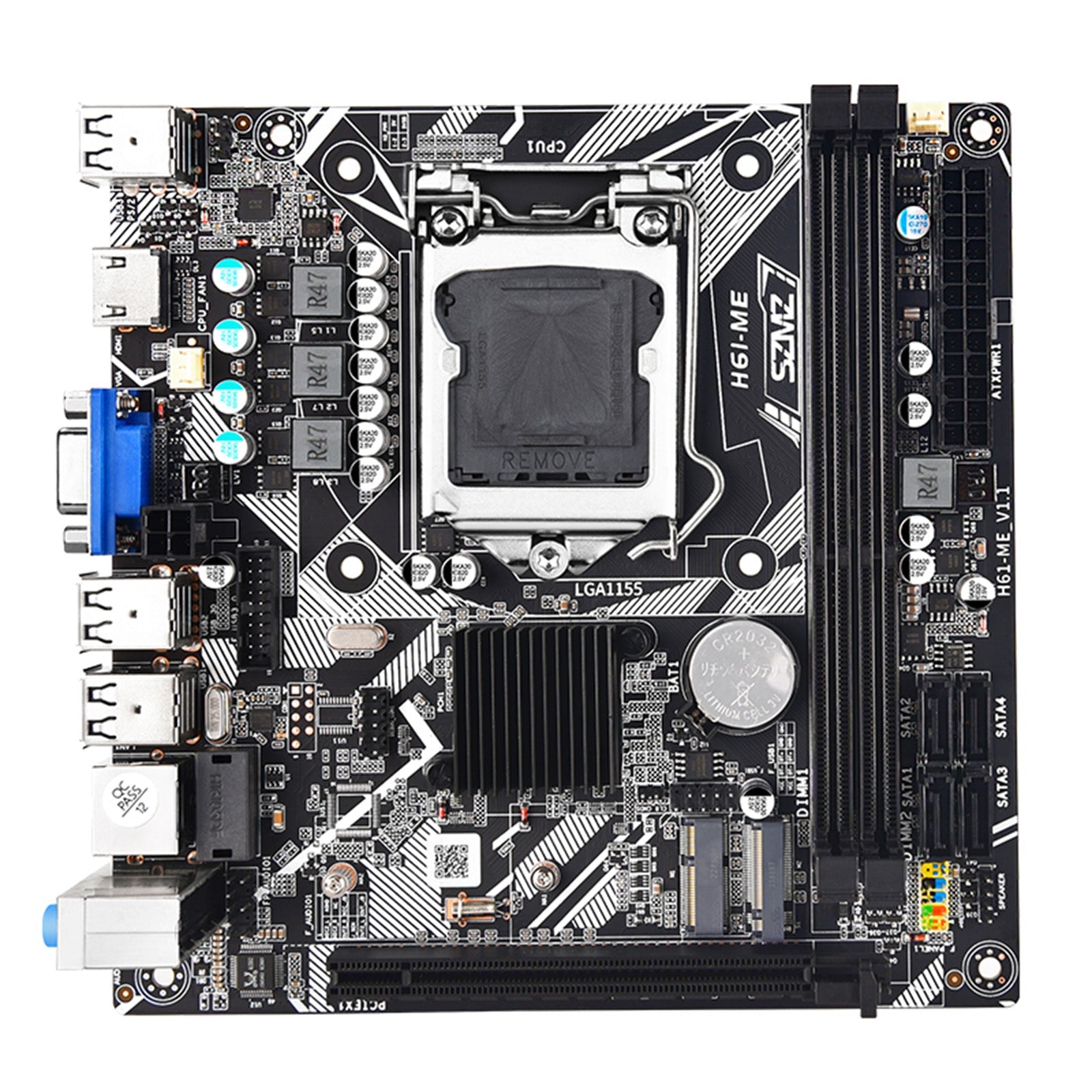 LGA 1155 obsługuje 2*DDR3 USB2.0 SATA2 NVME płyta główna komputera PC H61-ME