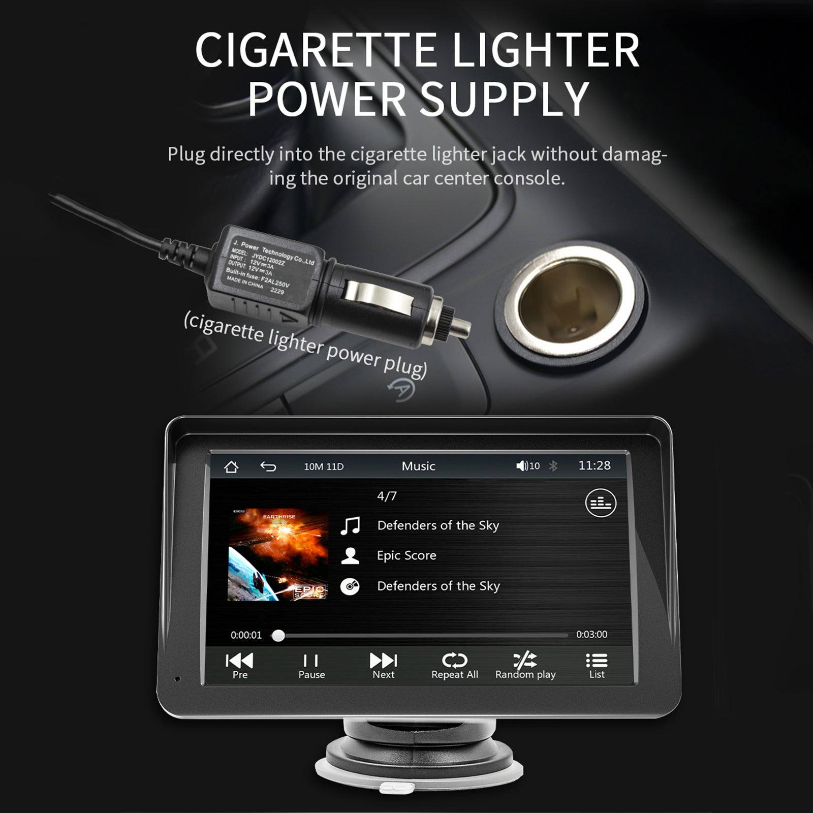 7 "Draadloze Carplay Auto MP5 Multimediaspeler Bluetooth Zonnescherm Afstandsbediening