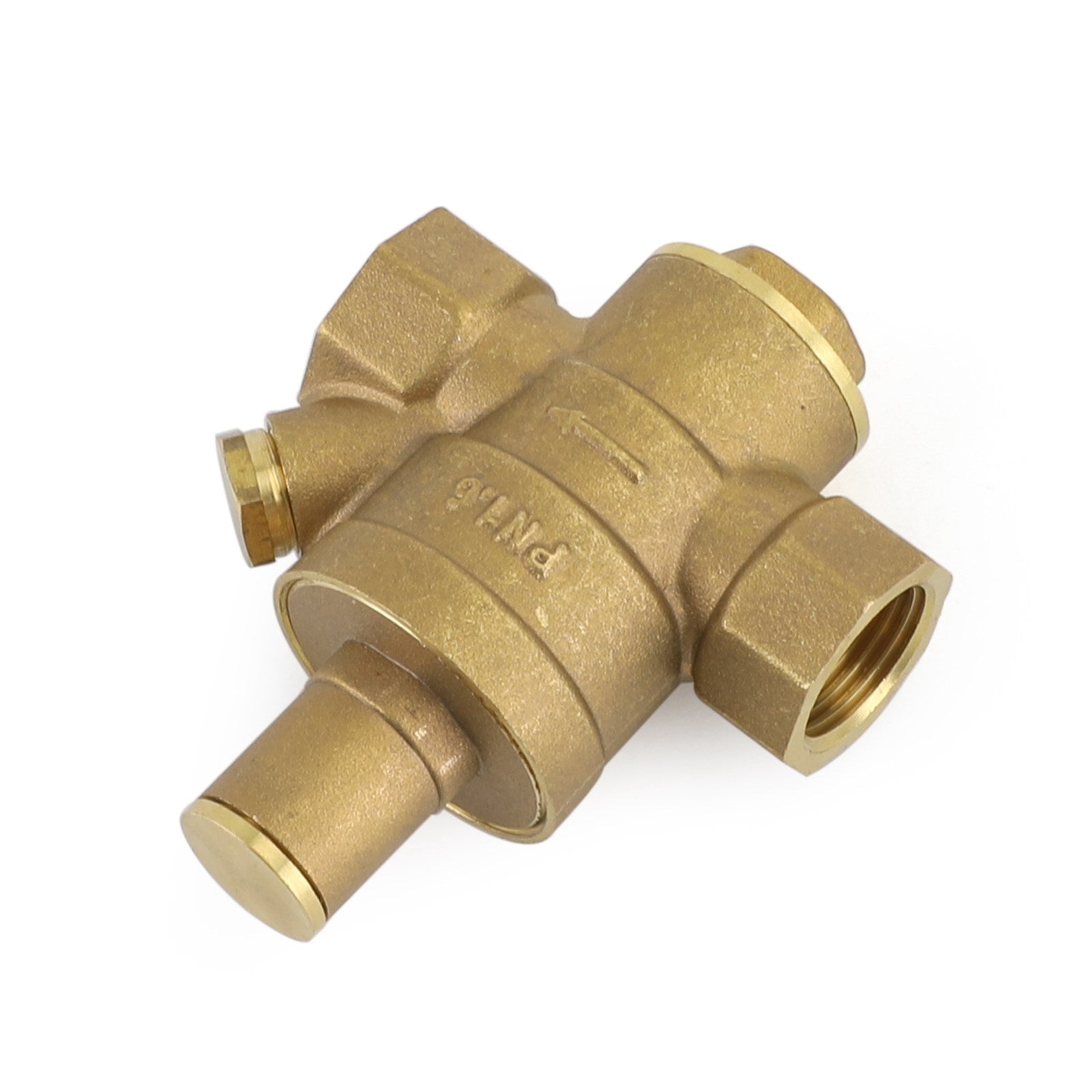 Reductor regulador de presión de agua ajustable de latón DN15 1/2" con medidor genérico