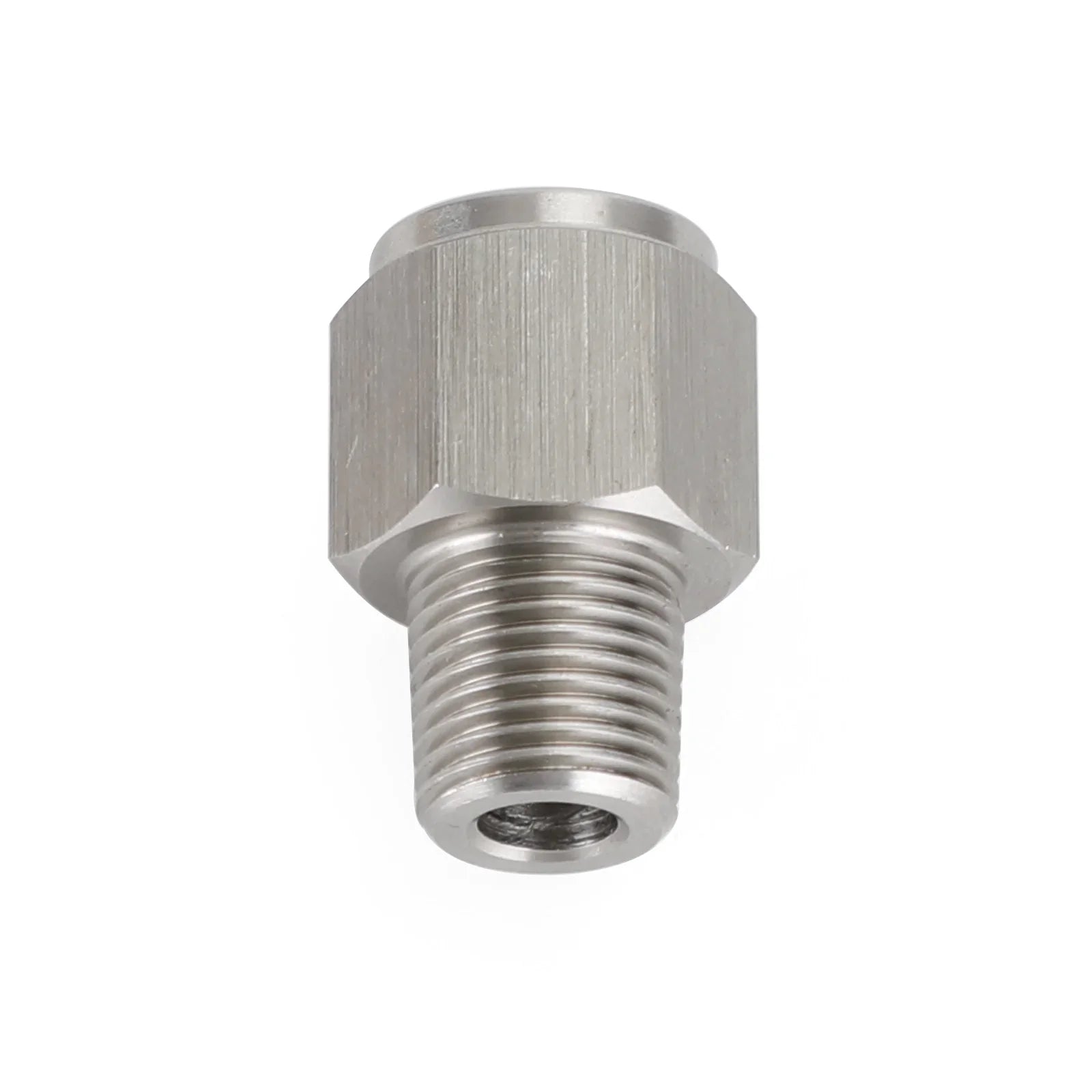 Adattatore per manometro dell'olio in acciaio inossidabile femmina da 1/8" NPT maschio a M10x1.0