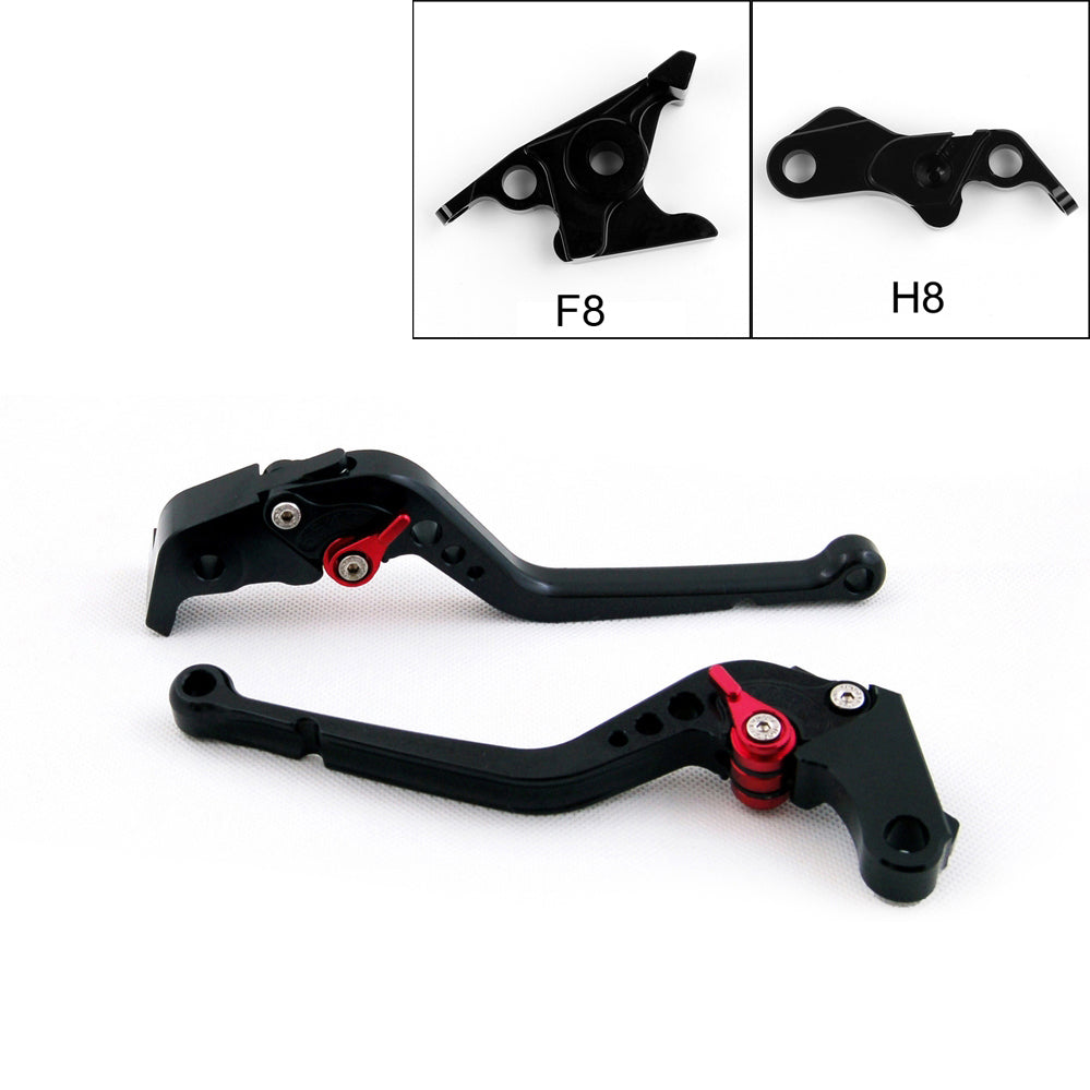 Leve della frizione del freno lunghe per Hyosung GT250R 2006-2010 GT650R 2006-2009 Nero generico