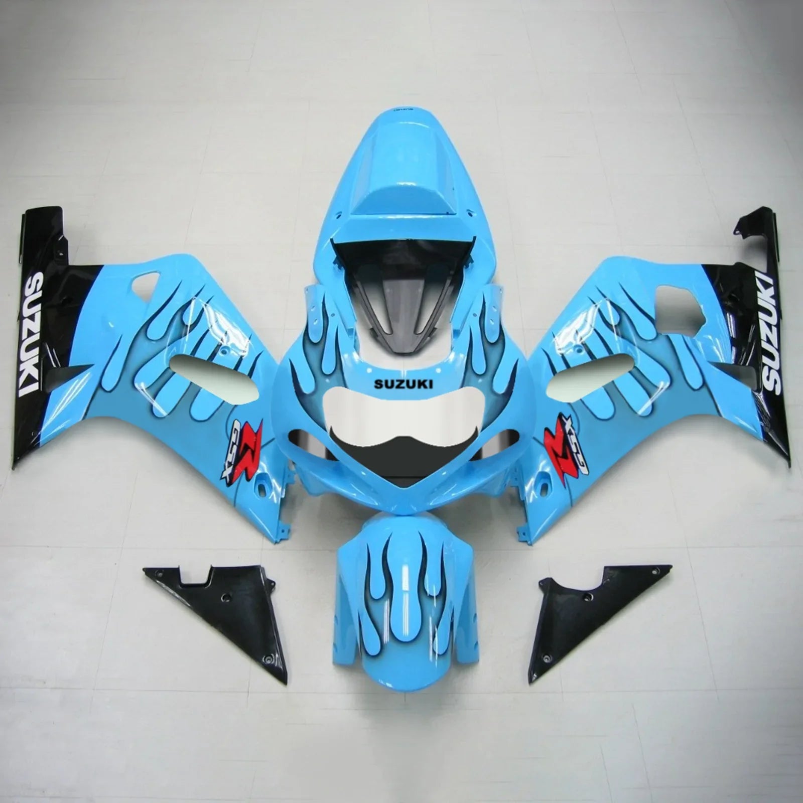 Amotopart Suzuki GSXR750 2001-2003 Kit de carenado de carrocería de plástico ABS