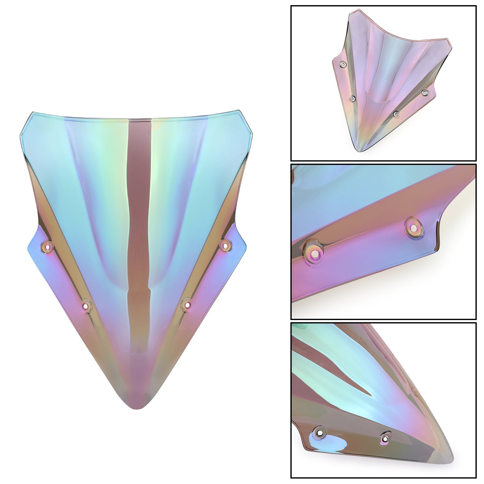 Parabrezza di plastica ABS per moto kawasaki Ex650 ninja 650 17-18 b generico