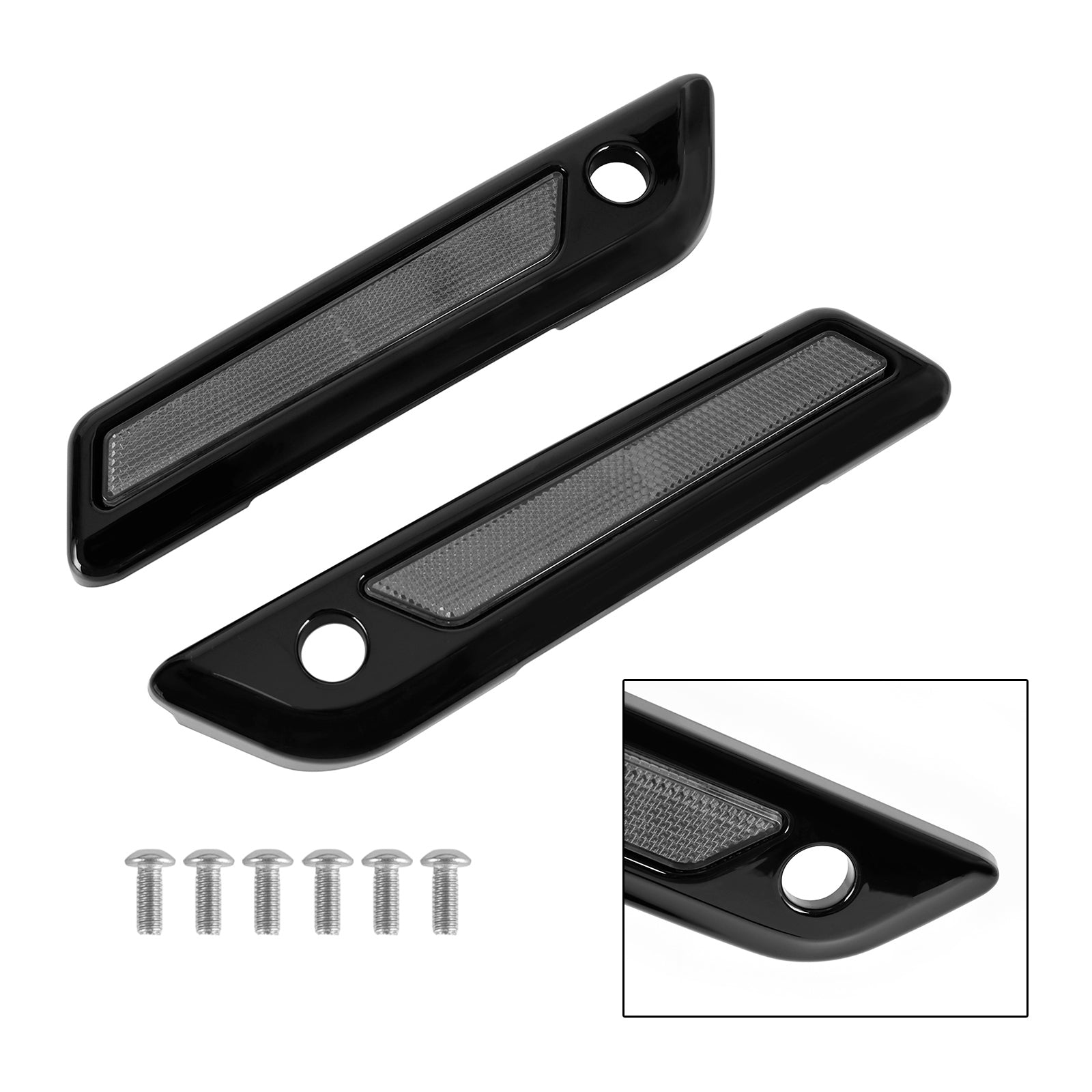 Coperchio di loquet di borse laterali per bagagli, per Touring Road Glide King 14-23, grigio carbone