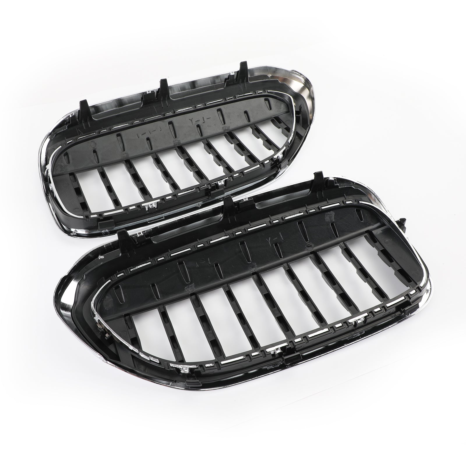 Paar chromen frontroosters in diamantstijl voor BMW 5-serie G30 G38 2017-2019 generiek