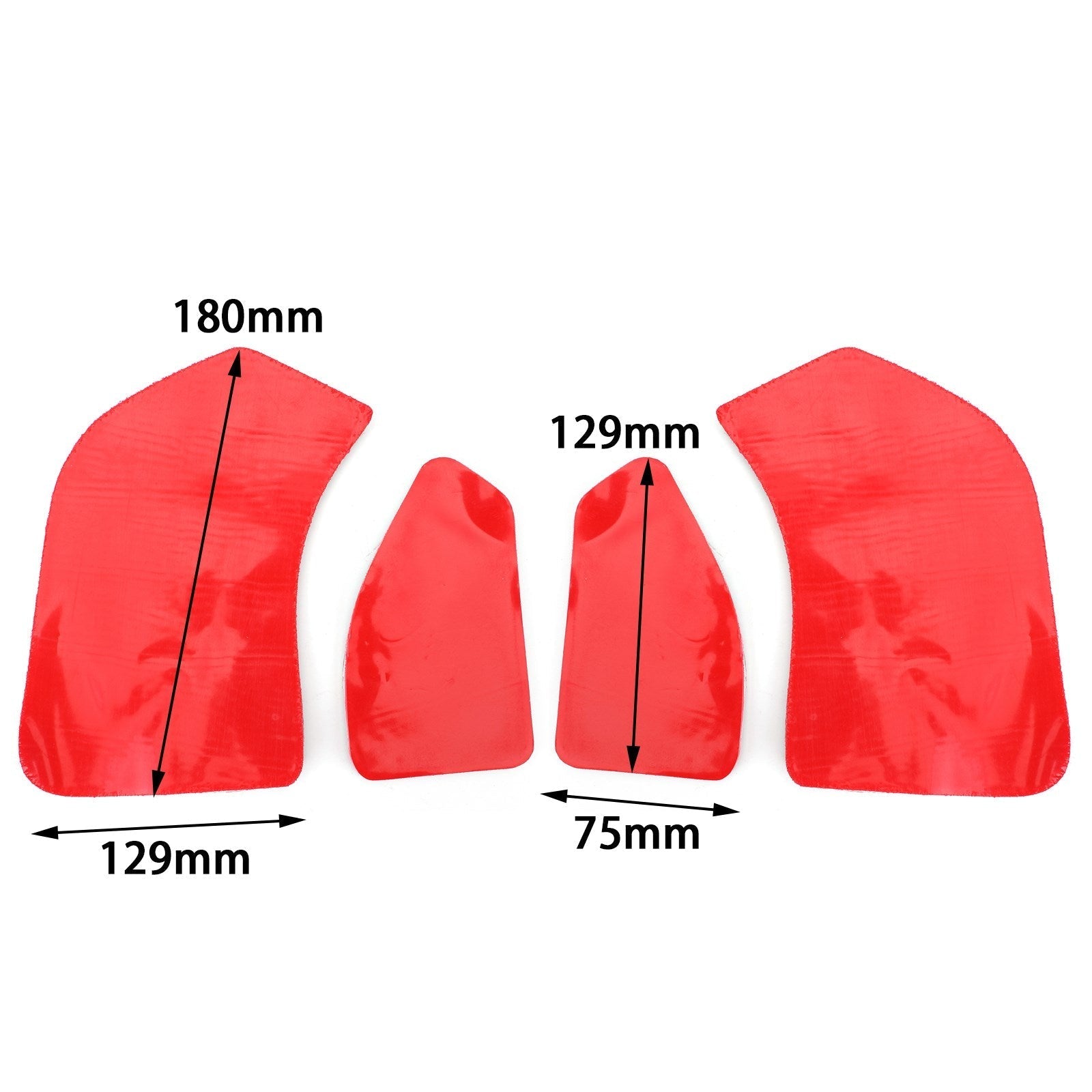 4X Side Tank Traction Grips Pads Fit Voor Ducati Panigale V4 1100 18-20 Generieke Rubber