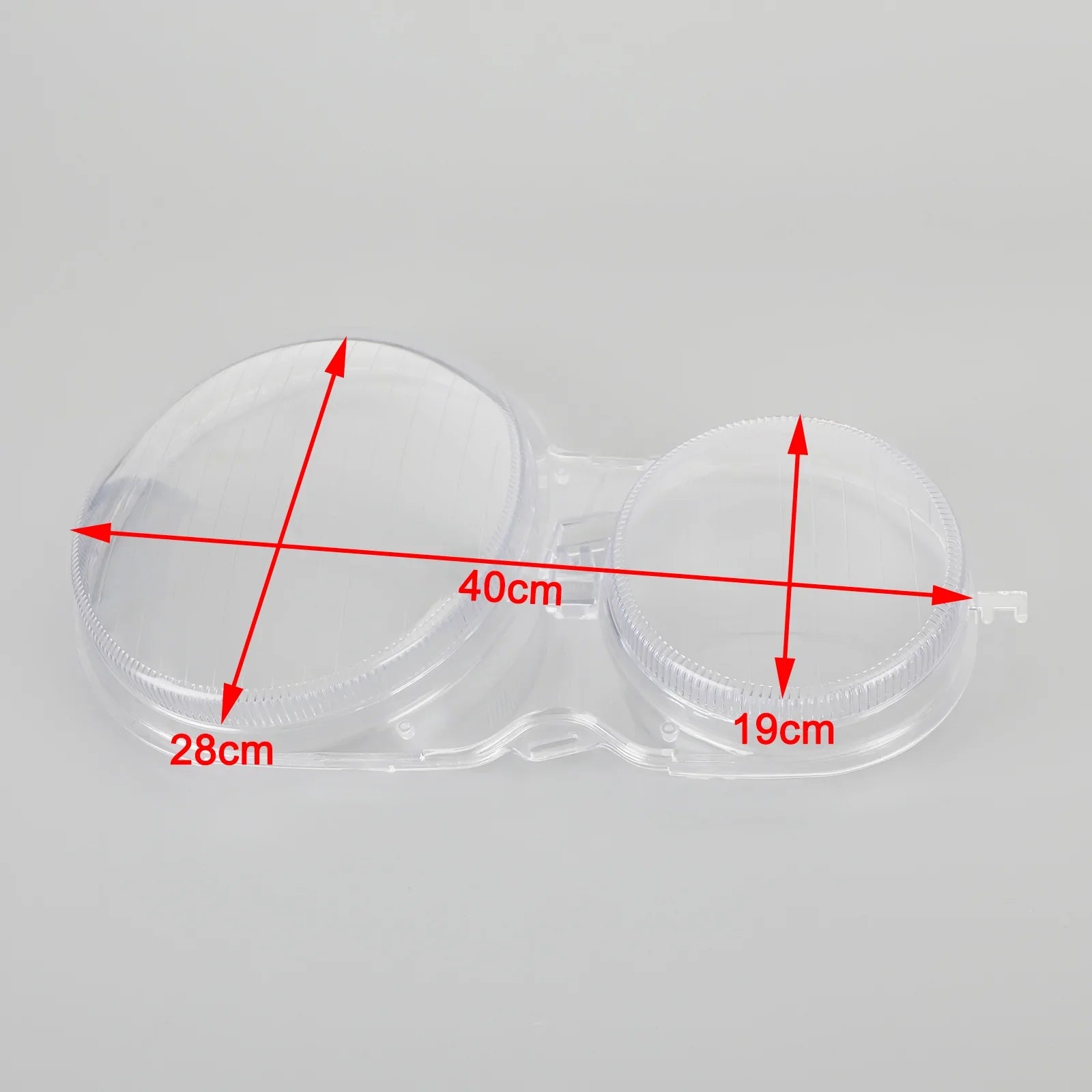 Mercedesa Klasy E W210 1996-2002 lewa + prawa soczewka reflektora plastikowa osłona ochronna