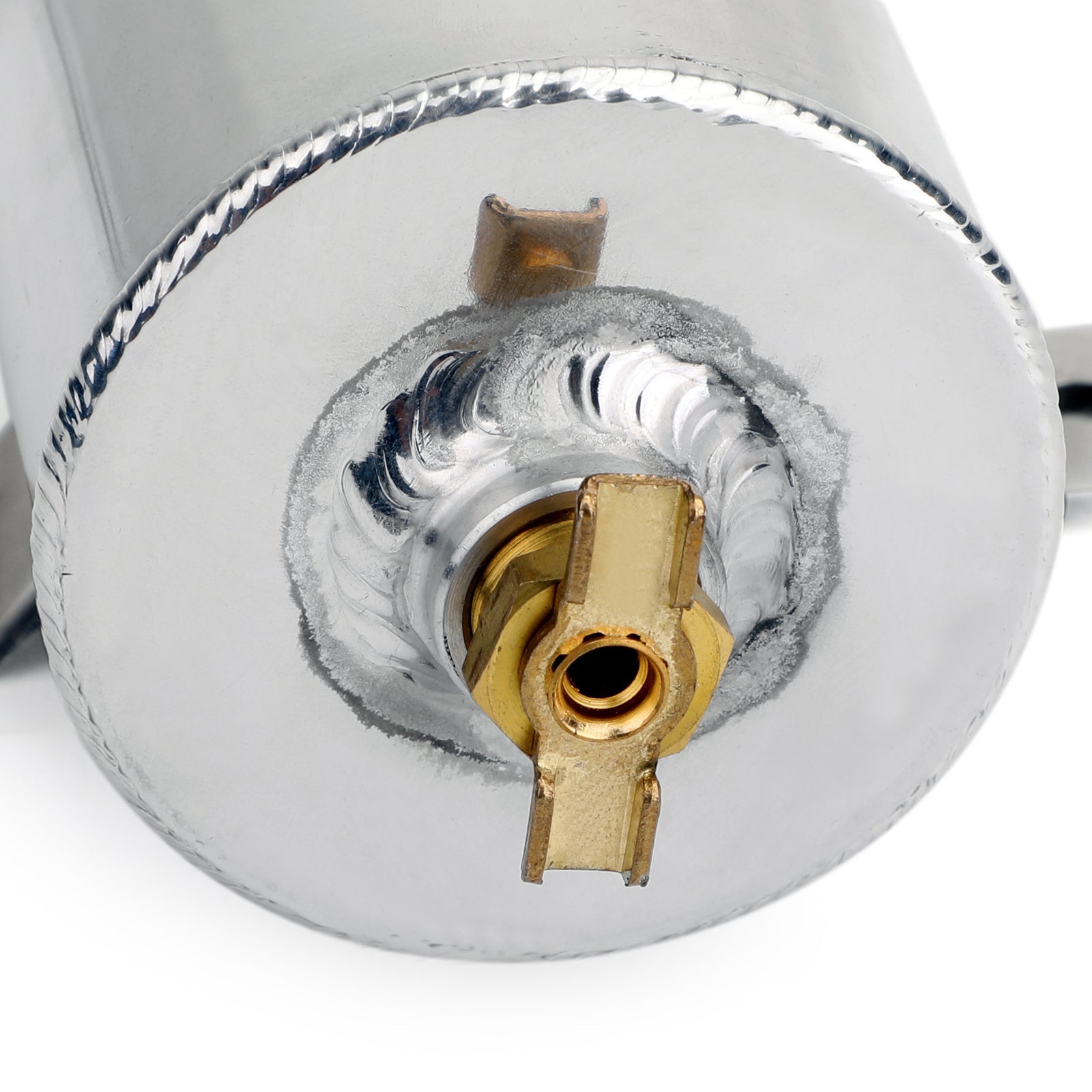 Récupérateur d'huile moteur à déflecteur en aluminium 2x AN10 Filtre de reniflard à double port Argent Générique