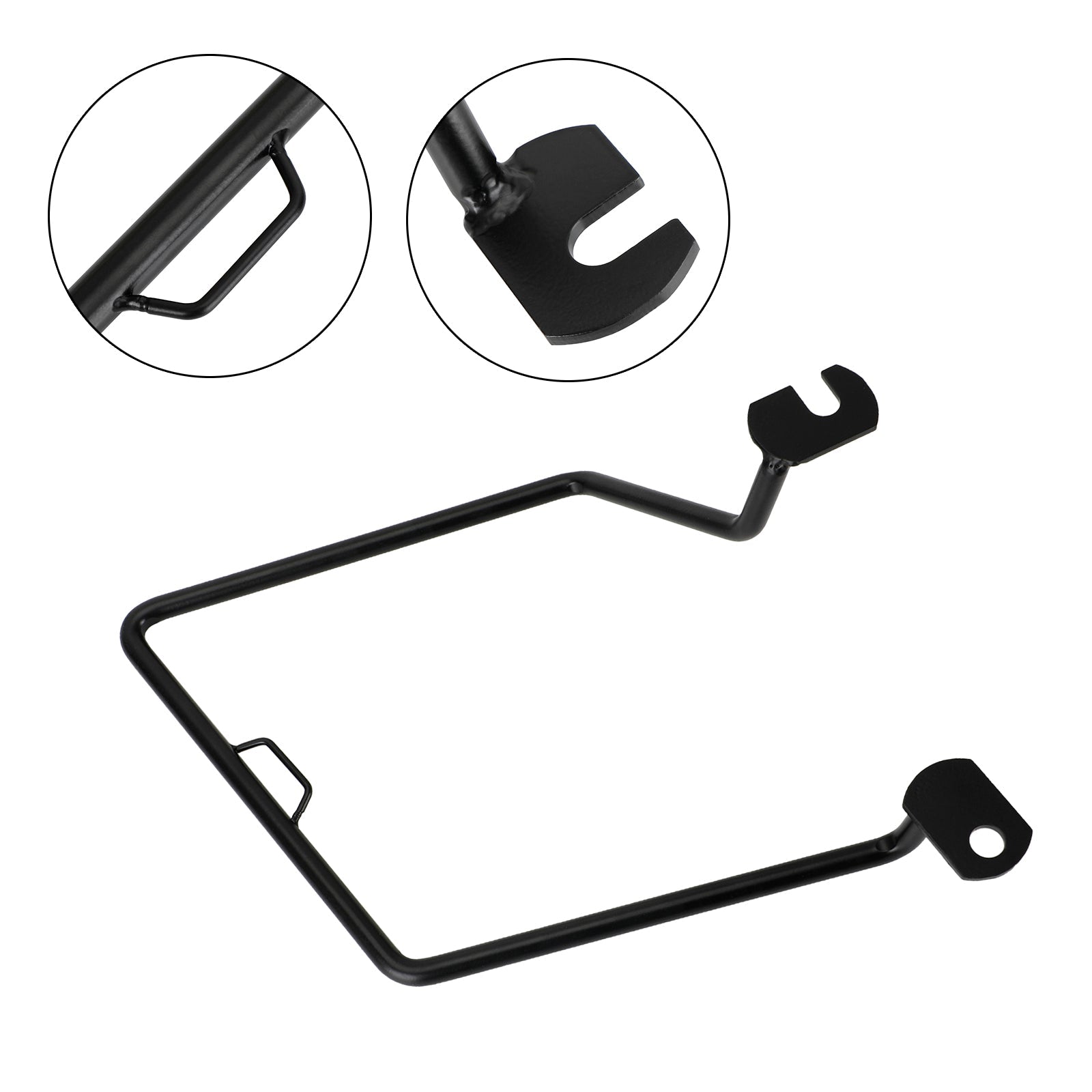 KAWASAKI W650 W800 Cafe Street Sivusatulalaukun kiinnitysteline musta