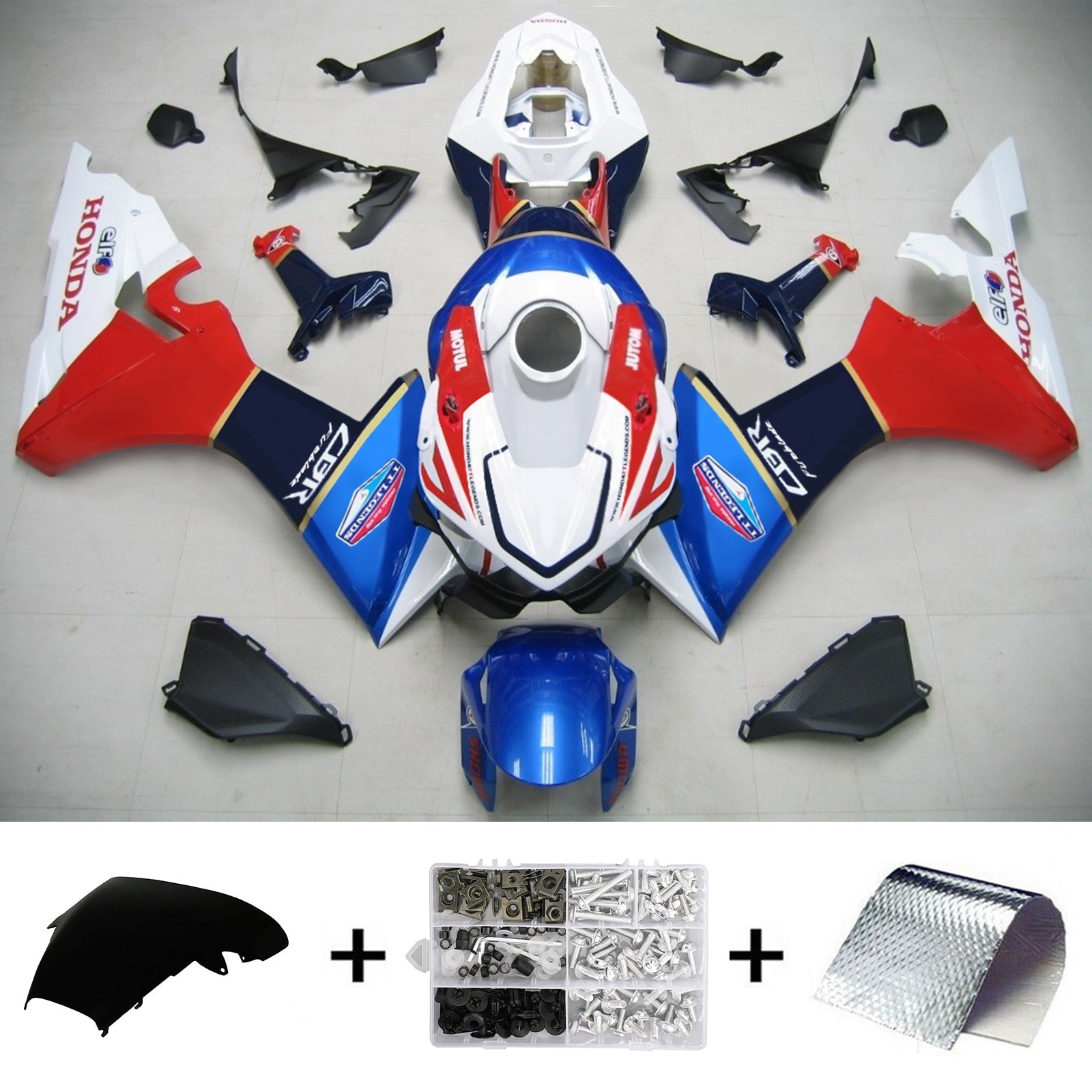 Amotopart Honda CBR1000RR 2017-2025 ABS muovinen korin suojasarja
