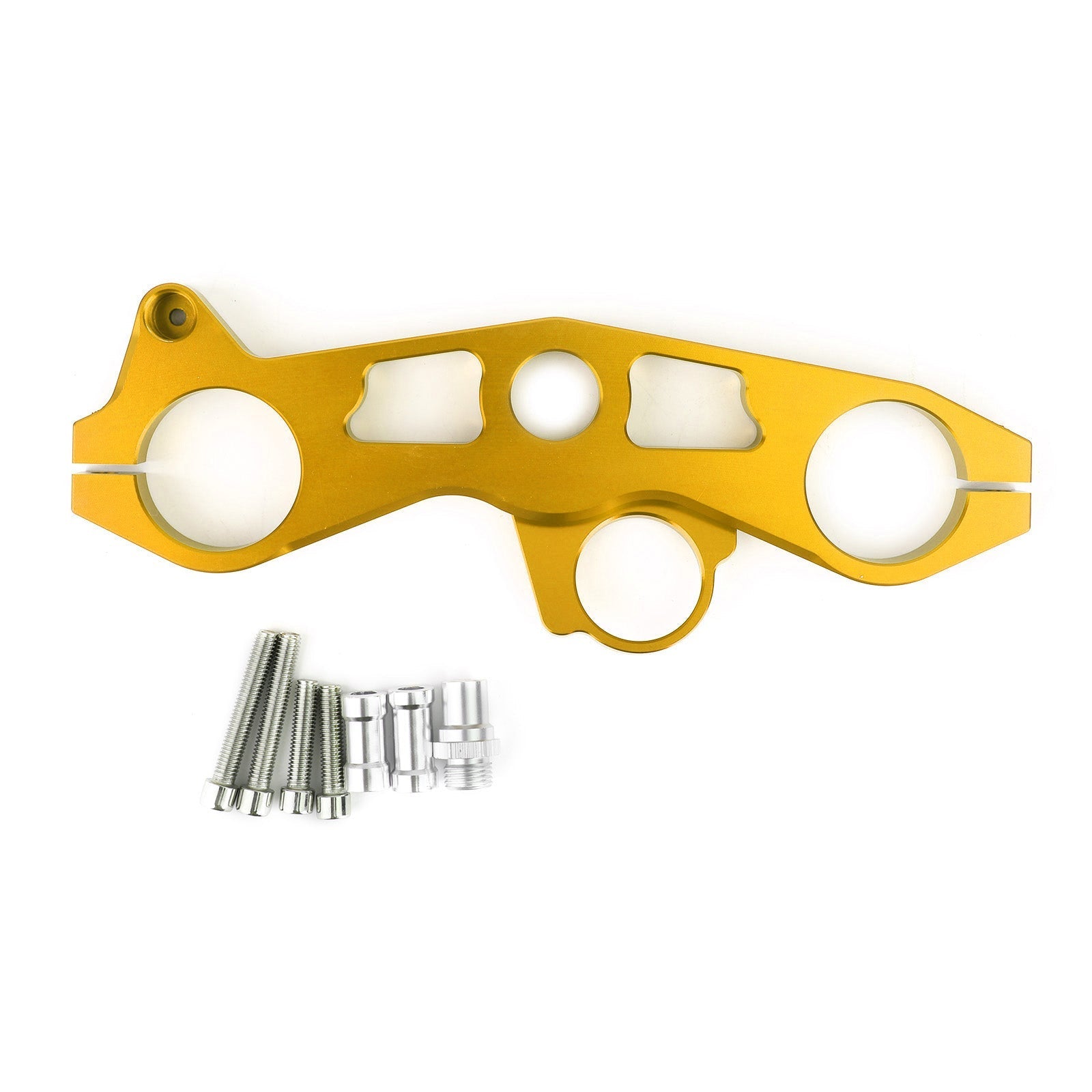 Abbassando la maglietta superiore per la forcella per Kawasaki Ninja ZX6R 09-12 Generico