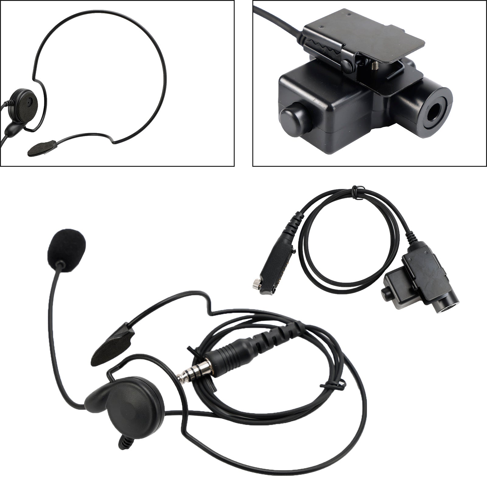 7.1-C7 Achterstekker Tactische Headset 6 Pin U94 PTT voor STP8040 STP8080 STP9000