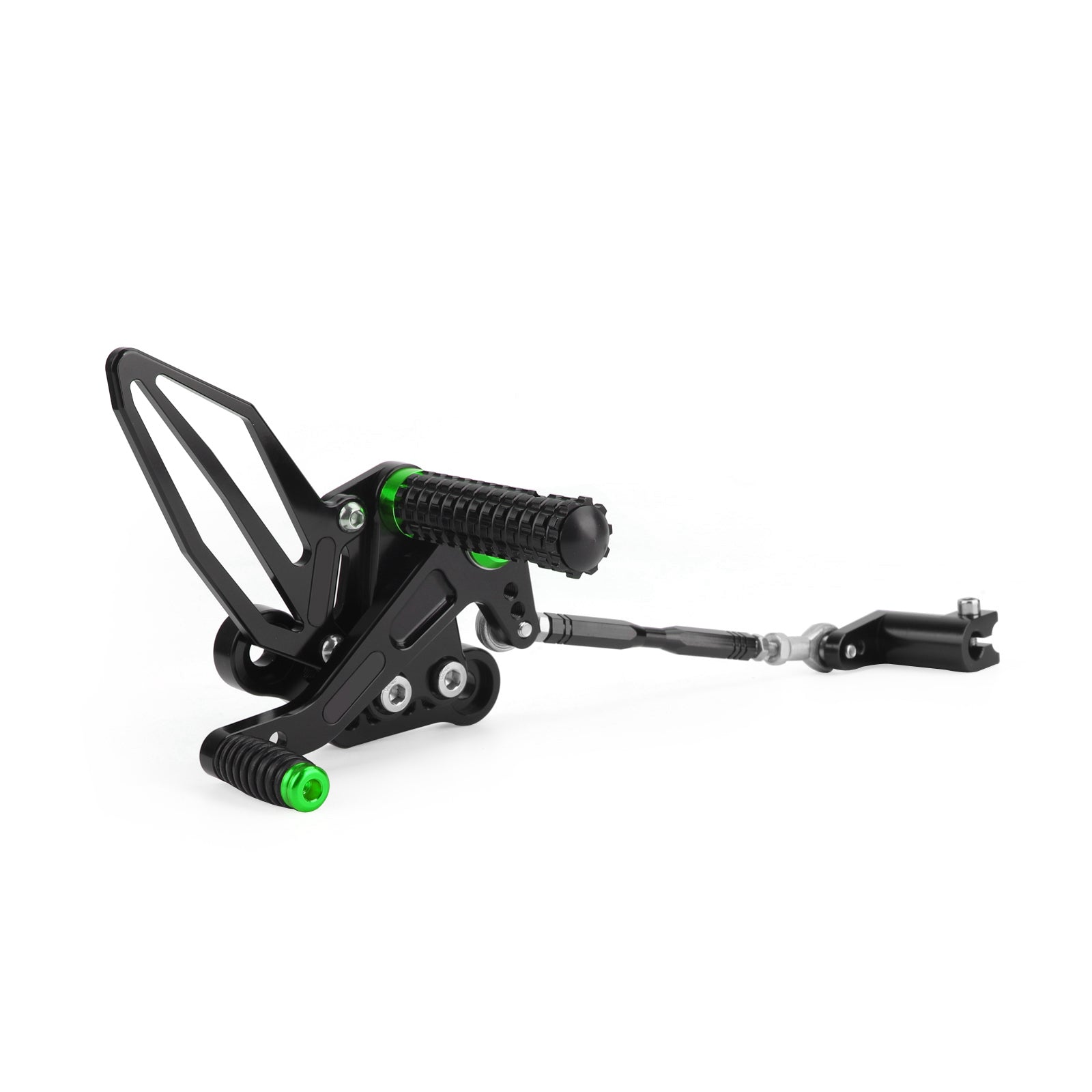 Commandes reculées CNC Alu Repose-pieds Vert Fit pour Kawasaki Ninja EX 250 / 400 2018-2020 Generic