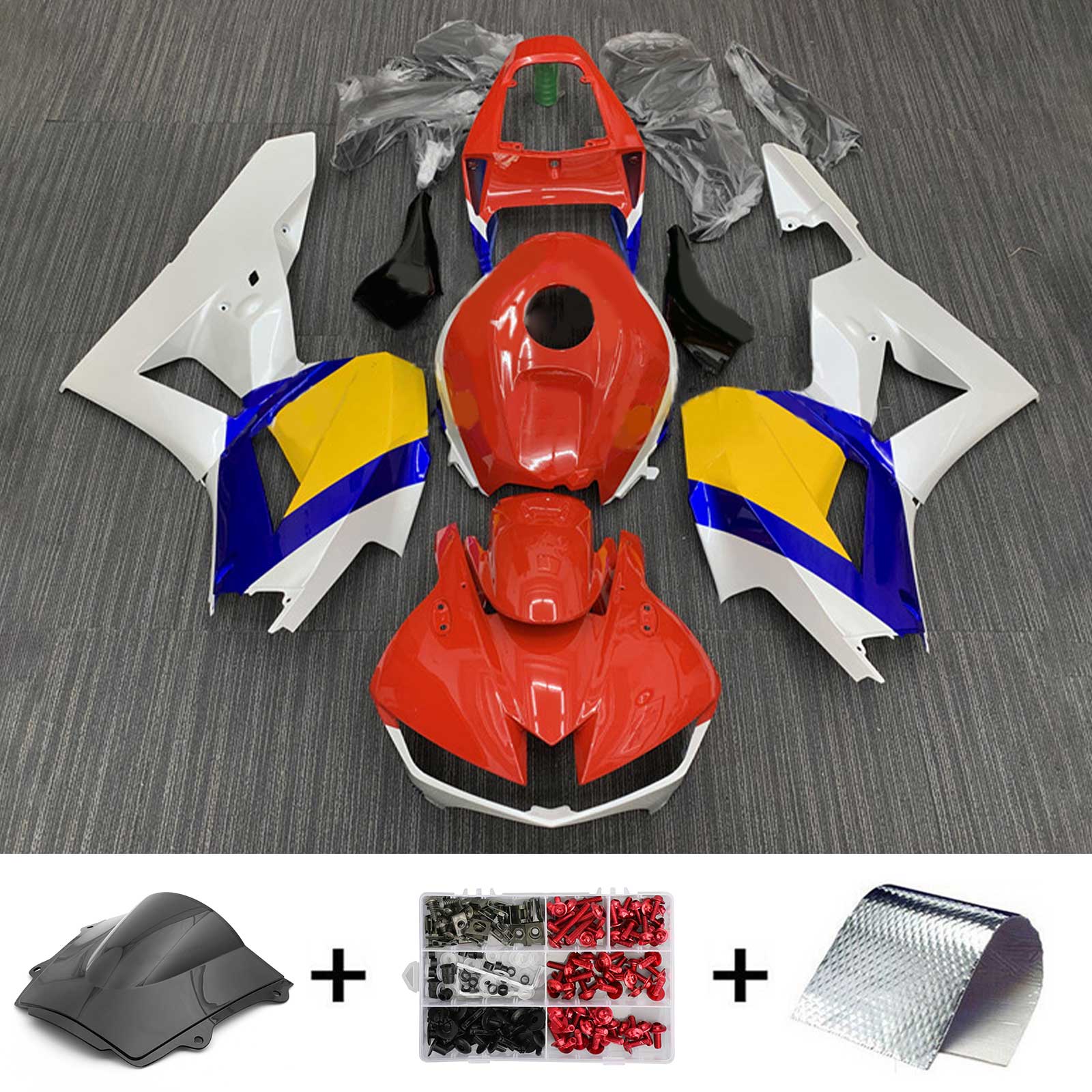 Amotopart Honda CBR600RR 2013-2023 F5 ABS muovinen korin suojasarja