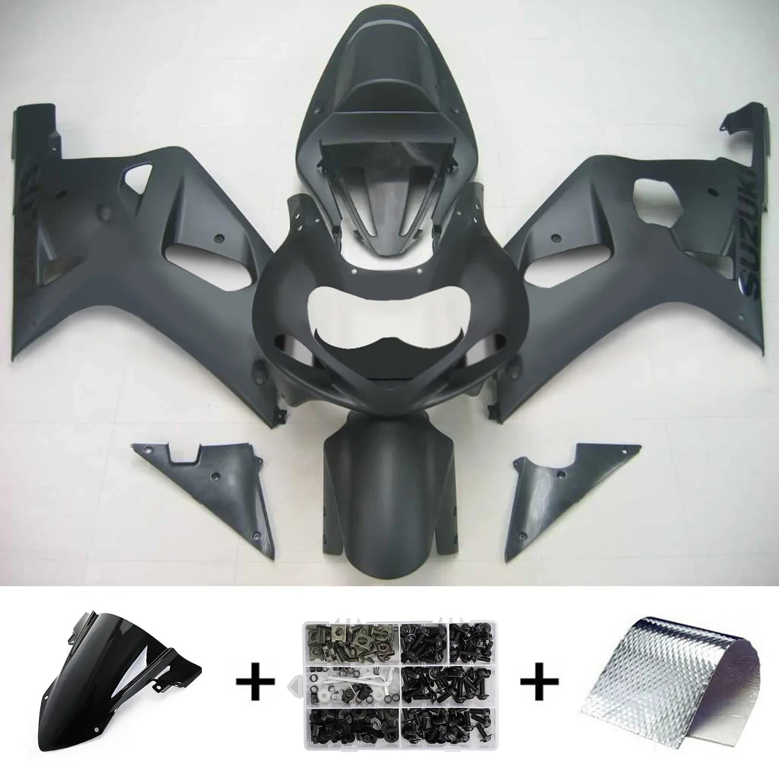 Amotopart Suzuki GSXR750 2001-2003 Kit carenatura carrozzeria in plastica ABS