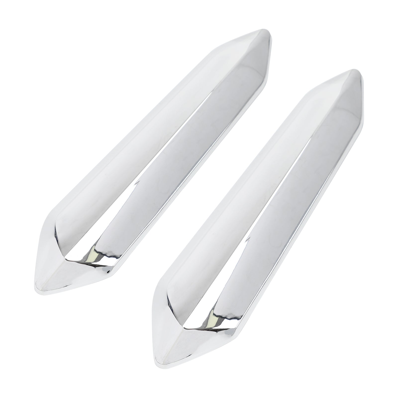 Paire de couvre-jambes de pare-brise chromés pour Honda Goldwing GL1800 2018-2021 générique