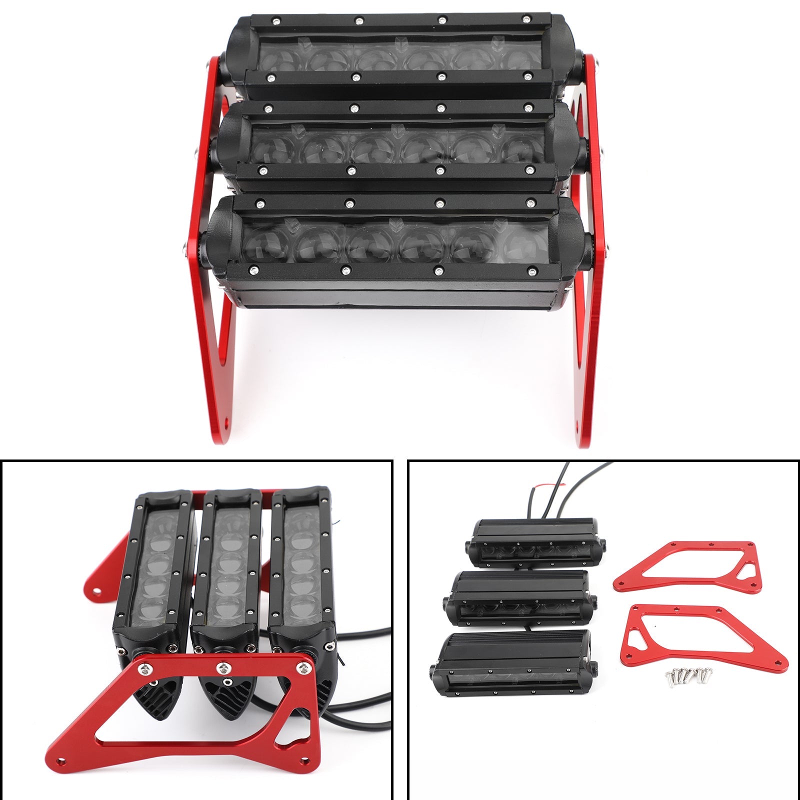 Phare de moto LED 3 rangées lumière blanche pour Honda Grom 125 MSX SF 13-19 RE générique