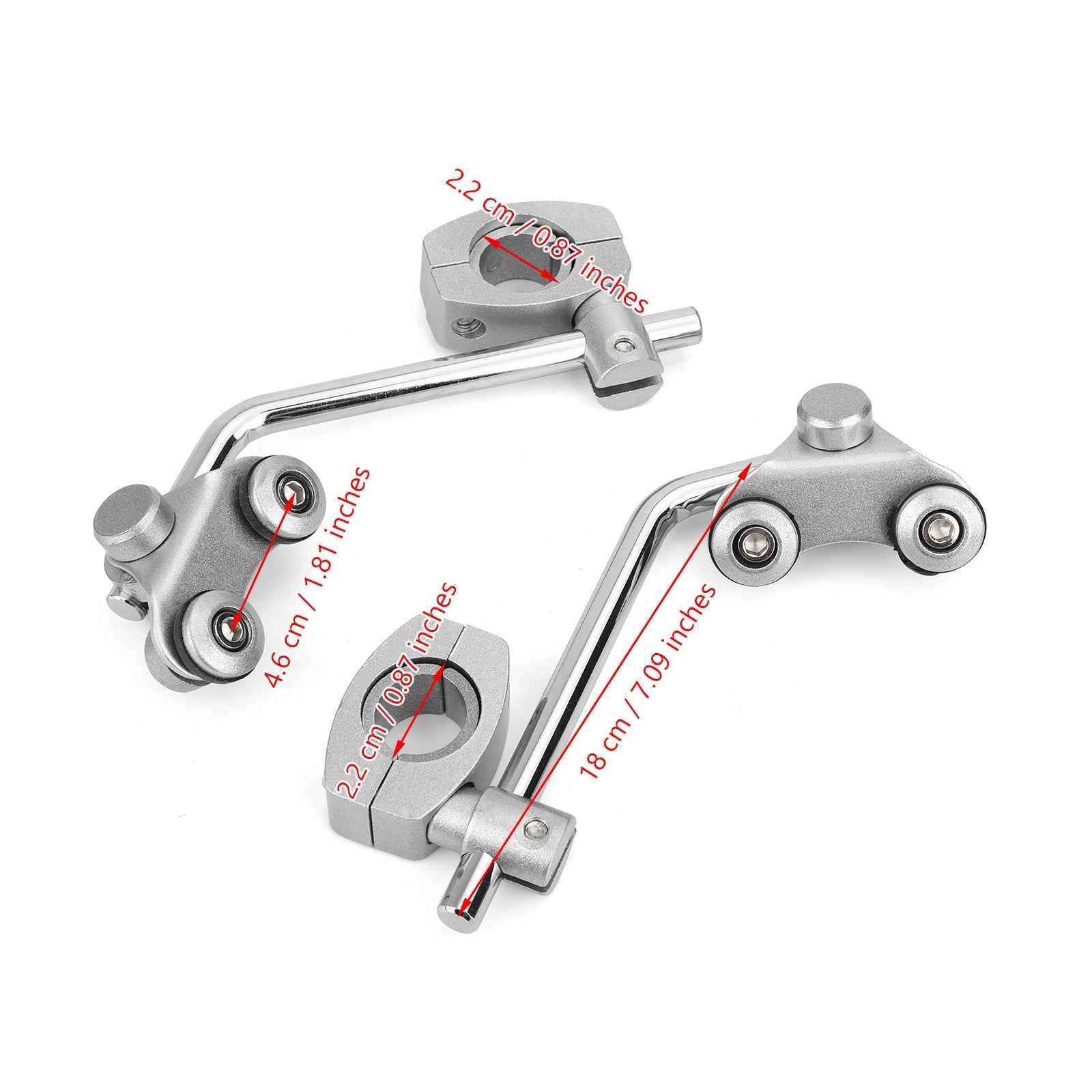 Universal Motorcycle 7/8 ''22mm Standard Guidon Pare-Brise Support Mount Clamp Generic