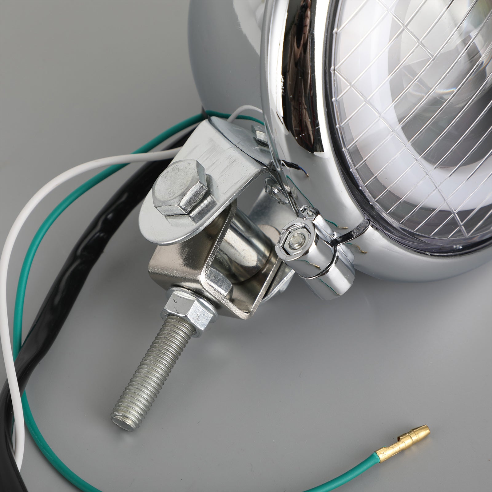 5-calowy reflektor motocyklowy Chrome efekt aureoli DRL do niestandardowego roweru typu Generic Cafe Racer