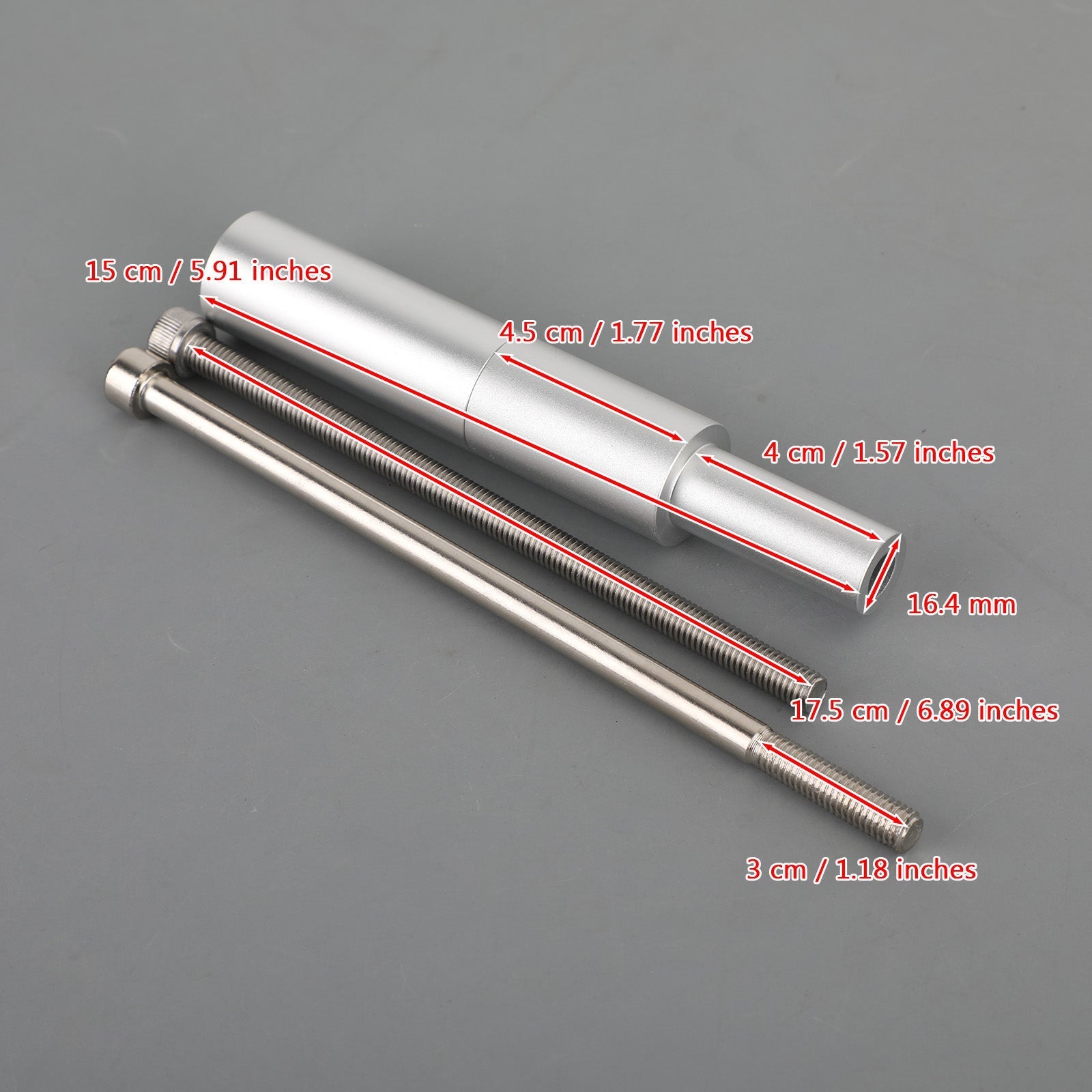 Areyourshop Spot Fog Driving Light Rod Holder Fit voor BMW R1200GSA 2014-2018 R1250GSA 18-21 Zilver