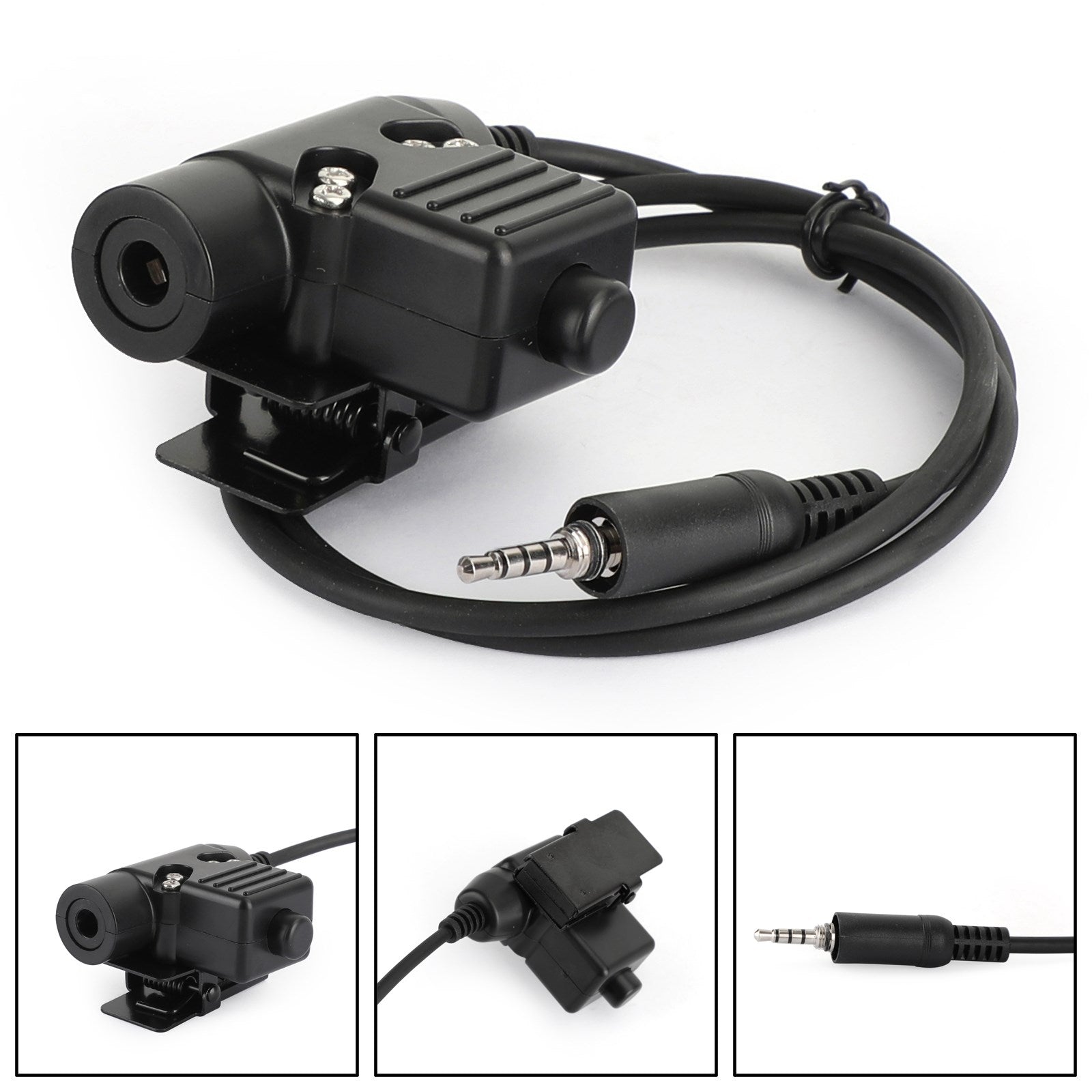 1x Casque PTT Push-To-Talk pour Yaesu VX-6R VX-7R VXA-300 FT-270 VX-700