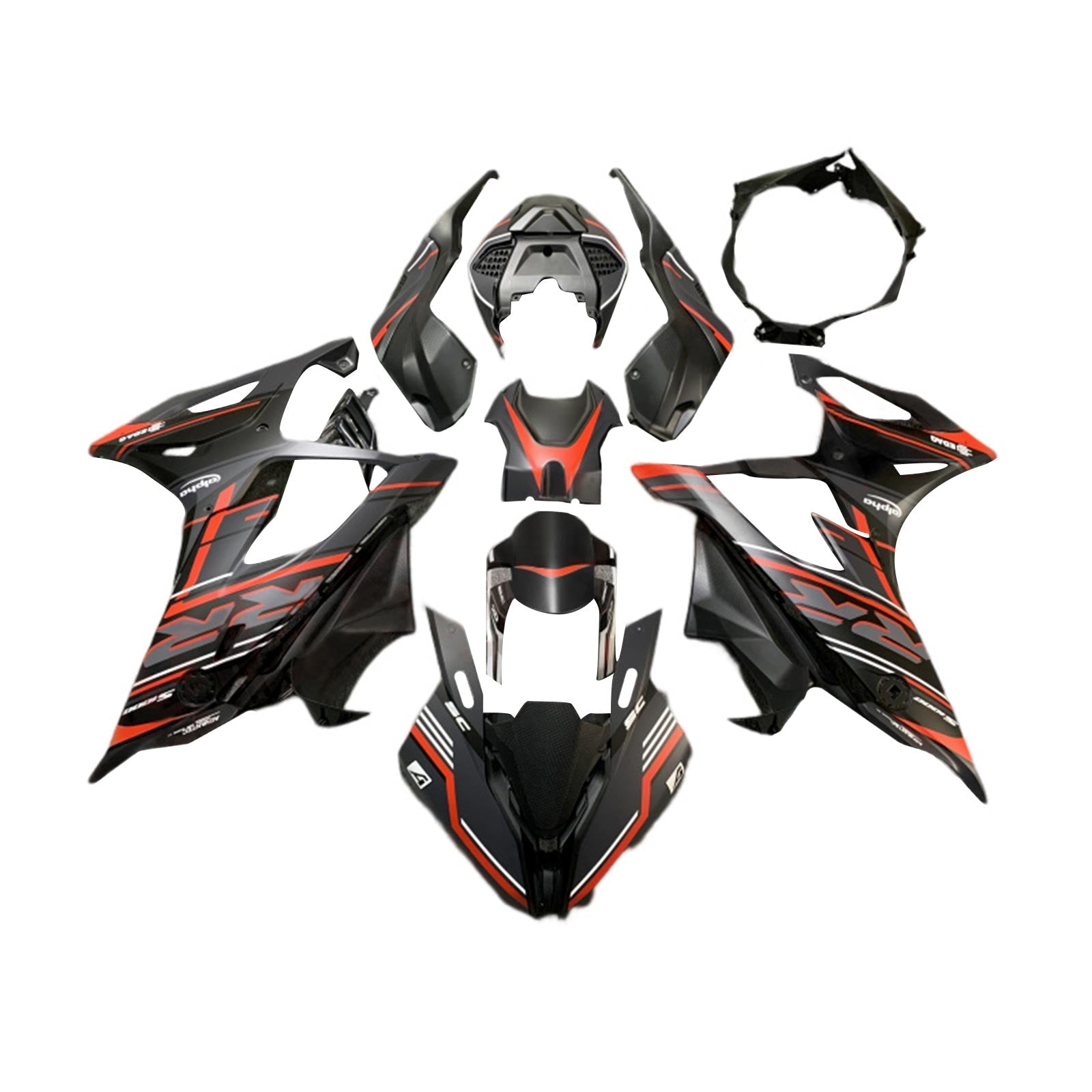 Amotopart BMW M1000RR S1000RR 2019-2022 Kuipset Carrosserie ABS Kunststof