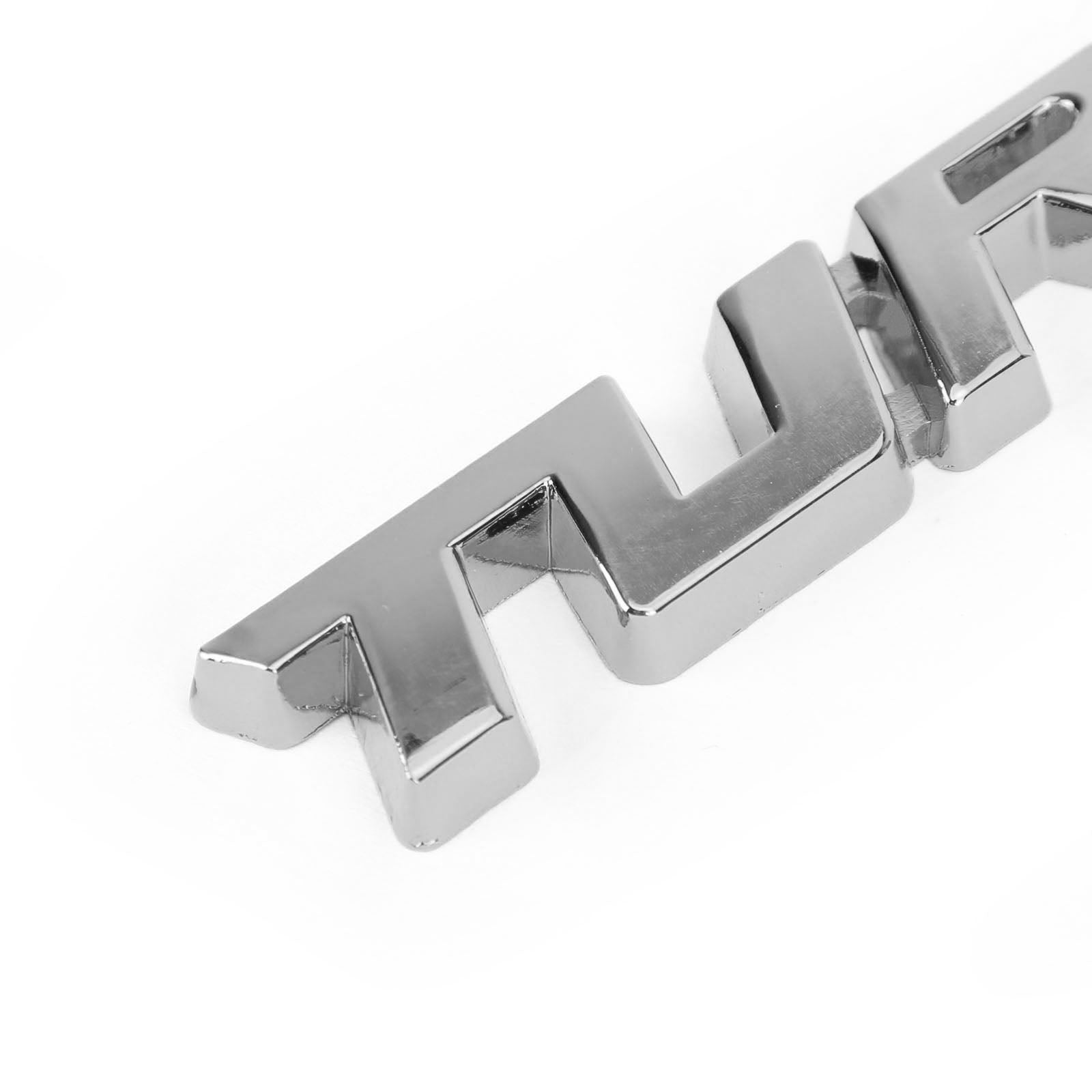 3D Metal Turbo Logo Emblema Emblema Insignia Pegatina Tronco de troncal Calcomanía de plata genérica