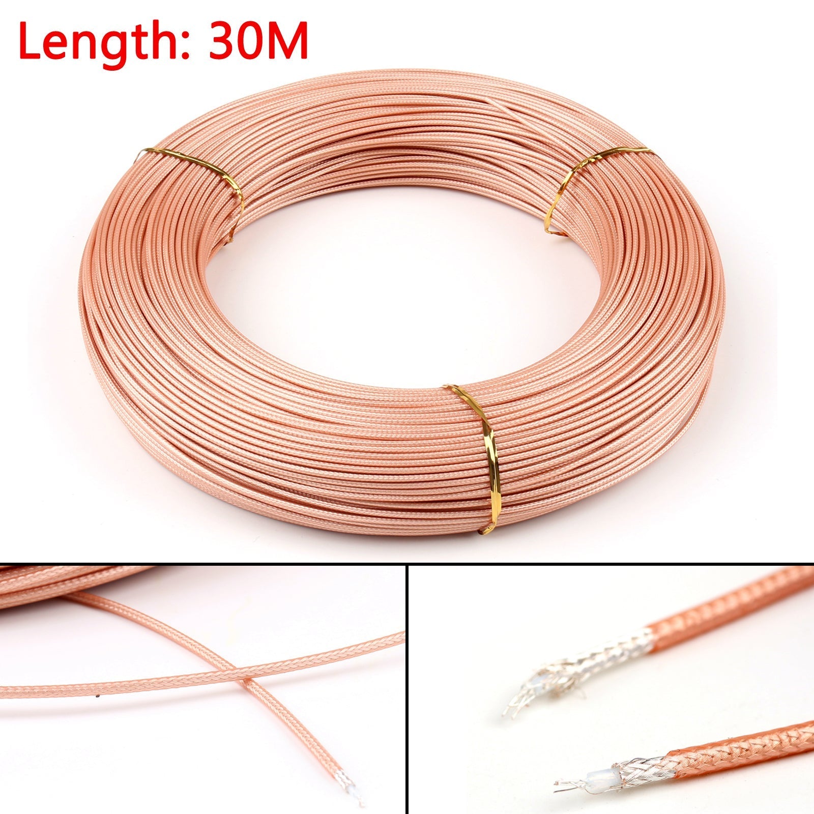 Connecteur de câble coaxial coaxial RG316 RF 50ohm M17/113 tresse blindée