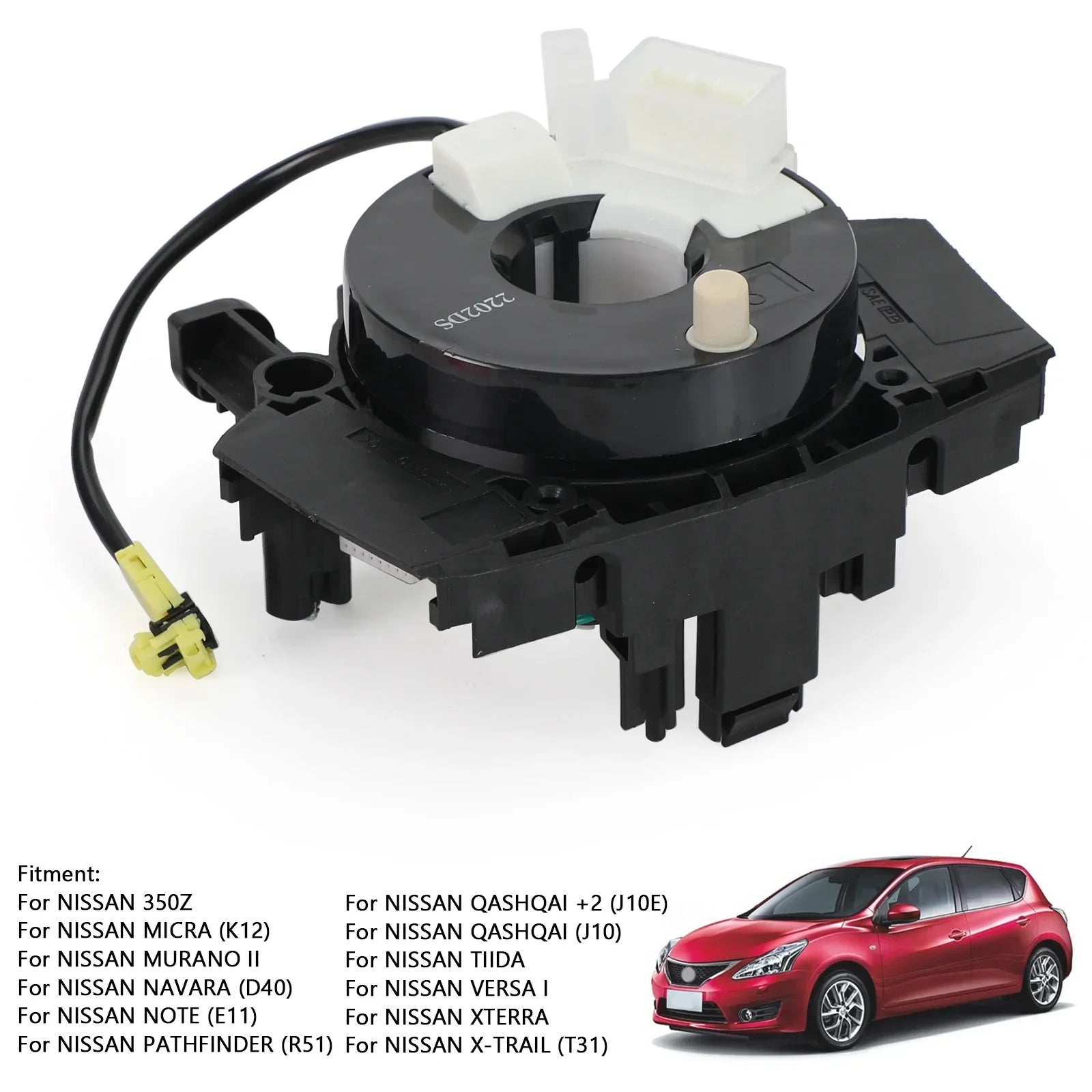 25567-EB60A B5567-9U00A Nissan Tiida Note Micra 350Z Squib Espiral Cable Reloj Resorte