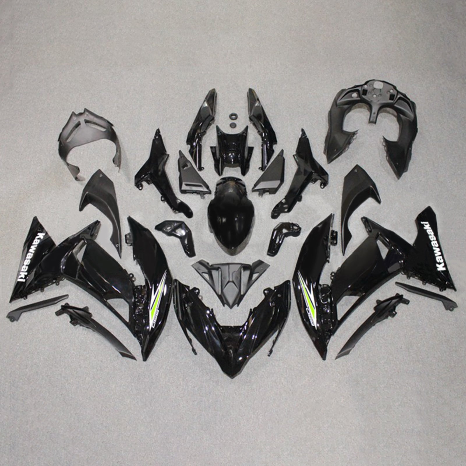 Amotopart Kuipset Kawasaki ER6F/Ninja 650 2017-2019 ABS Kunststof Carrosserie