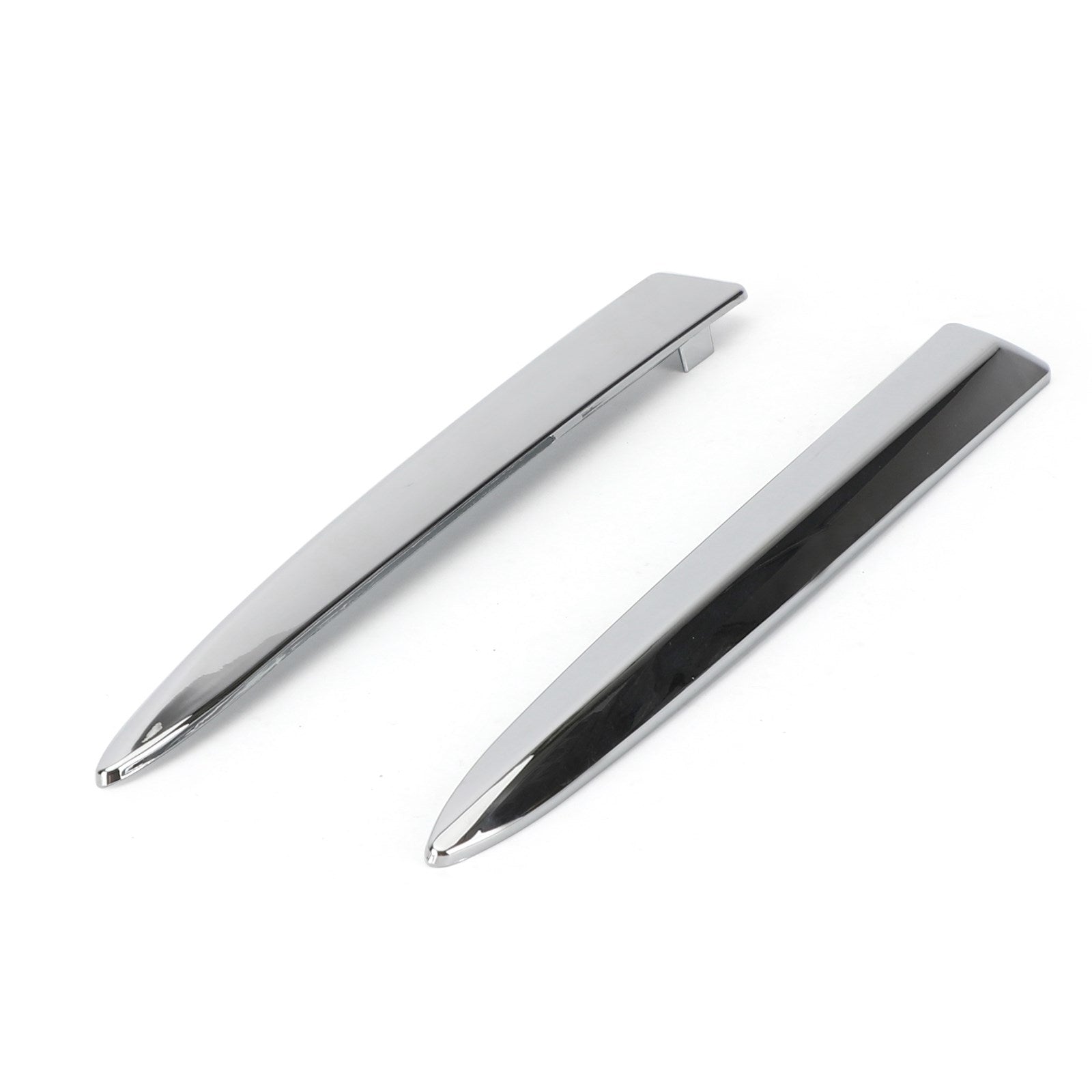 Fiat 500 2007-2015 Paire Chrome Pare-chocs Avant Grille Supérieure Moulure Garniture