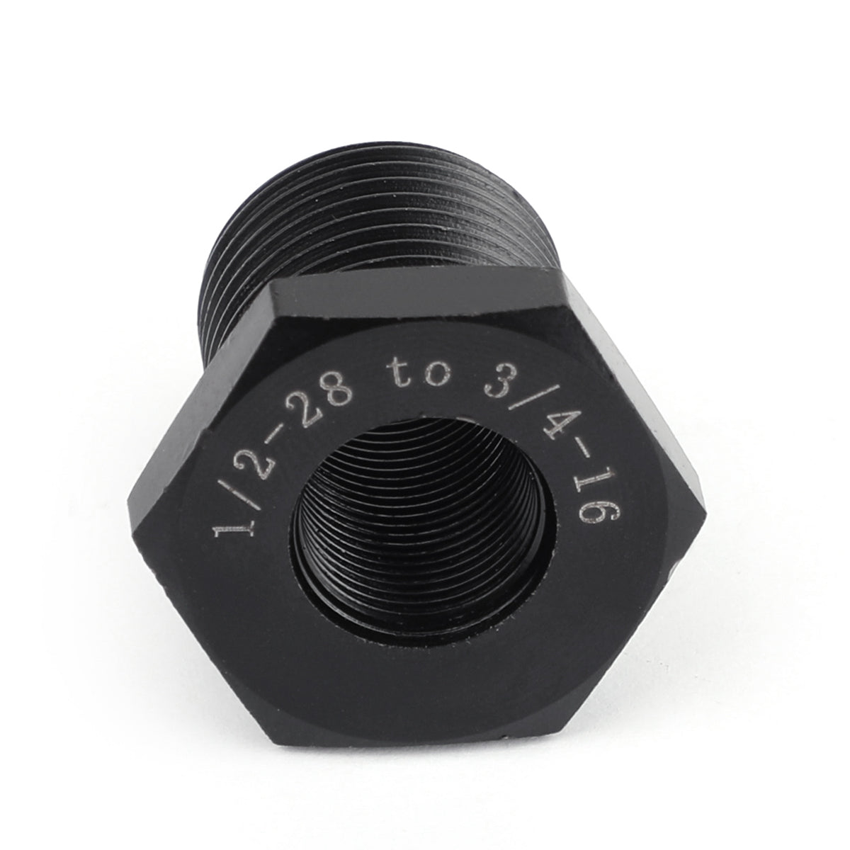 Kierteinen öljynsuodatinsovitin 1/2-28 - 3/4-16 vahvempi kuin alumiini