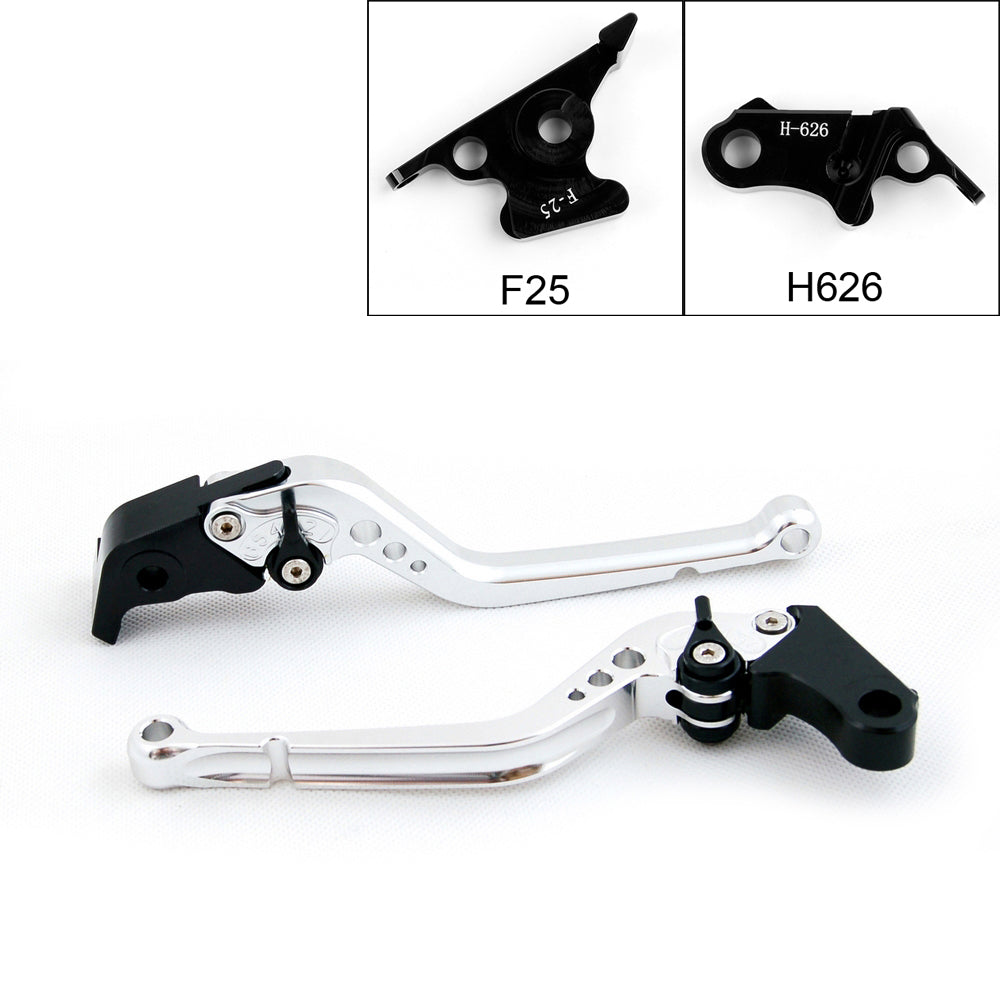 Leve della frizione freno lunghe per Honda CBR500R 2013-2014 Nero generico