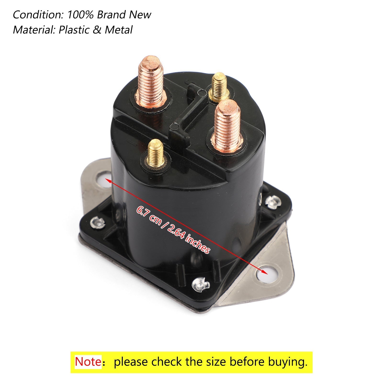 Solénoïde 1013609 pour chariot de golf à essence 12 V Club Car 1984-UP DS et précédent générique