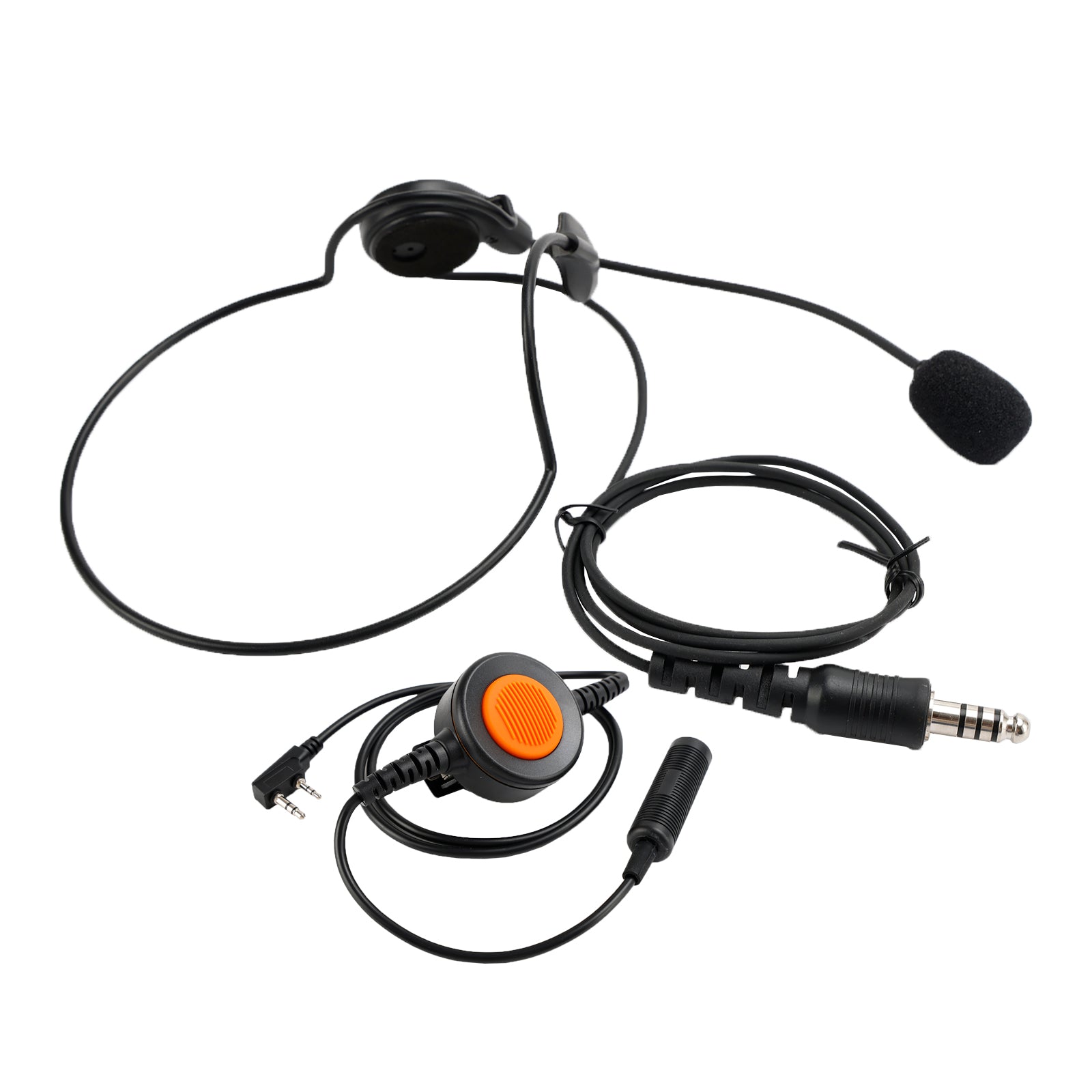Para PX-777 LT-2288 UV-5RA 6 pines U94 PTT 7,1-C7 auriculares tácticos con conector de montaje trasero