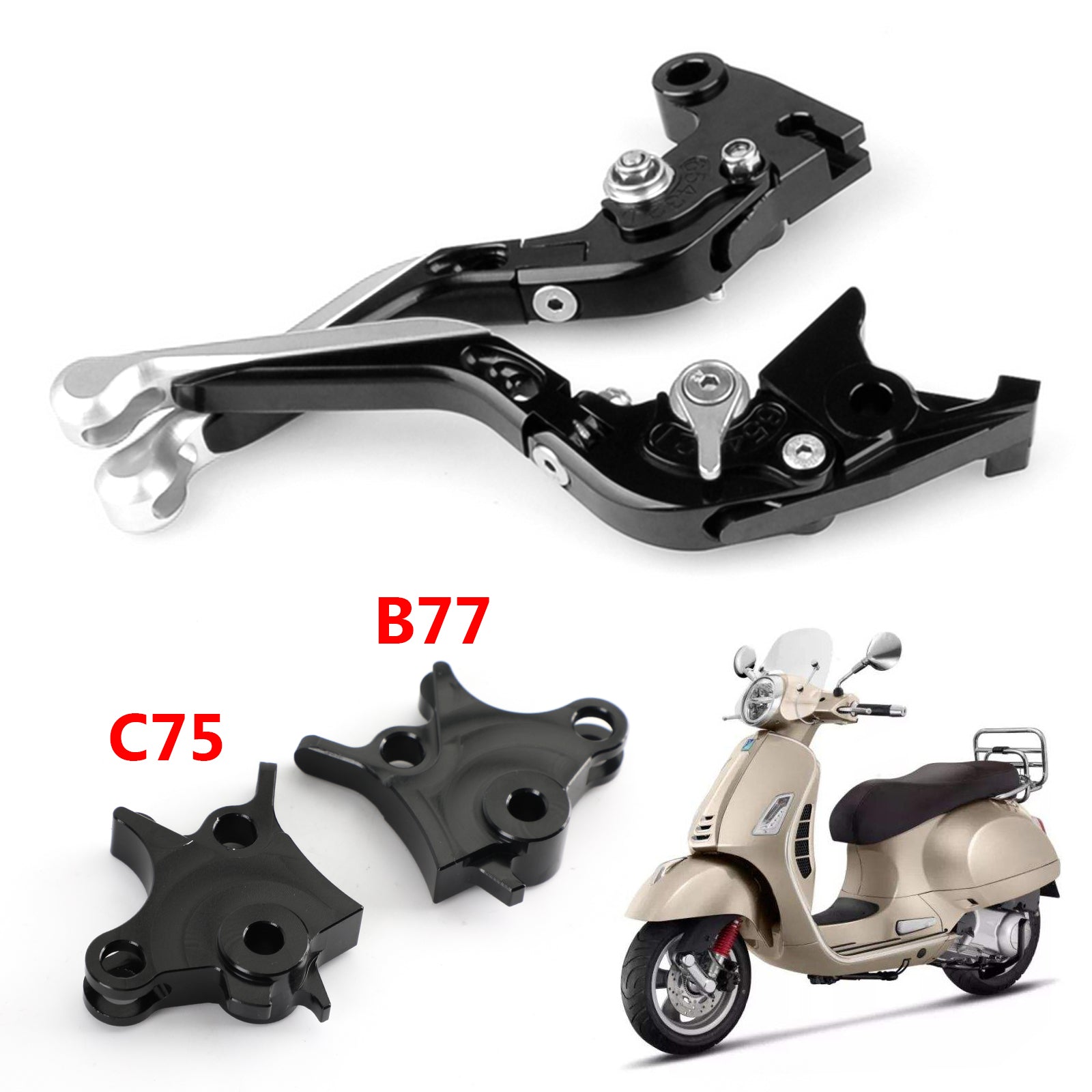 Zavorna ročica dolge motociklistične sklopke, primerna za BMW R1200GS Adventure (LC) 2014-2018 Generic