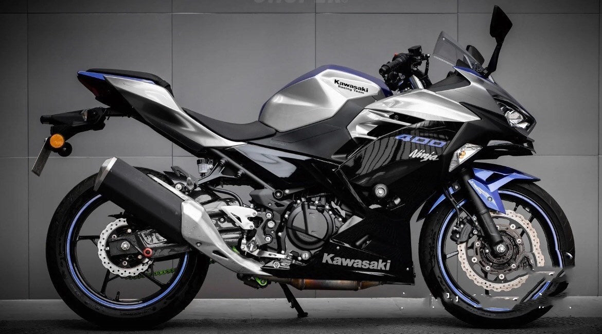 Amotopart Kawasaki EX400/Ninja400 2018-2023 Zestaw owiewek nadwozia z tworzywa ABS