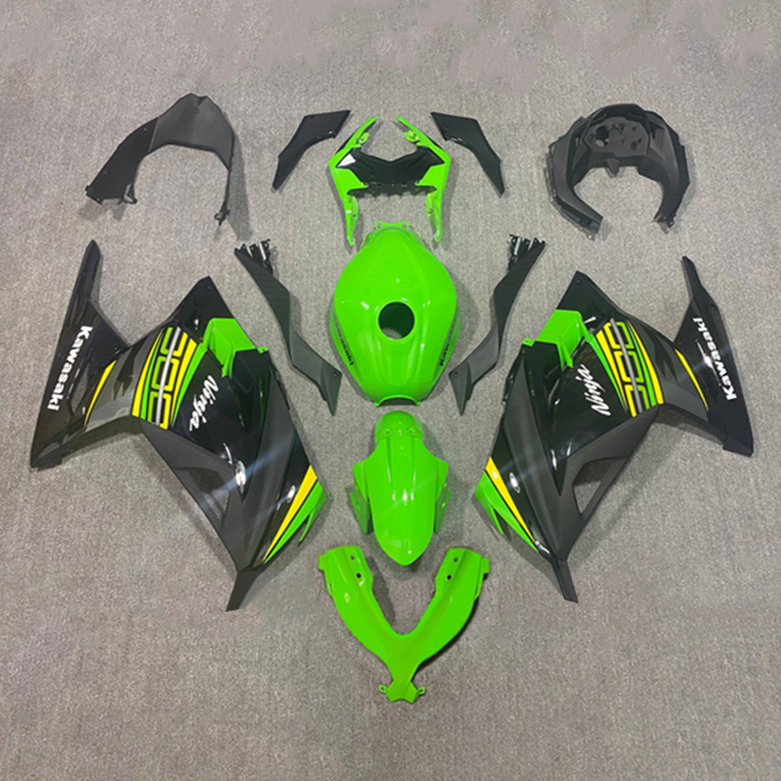Amotopart Kawasaki EX300/Ninja 300 2013-2017 ABS kunststof carrosseriekuipset