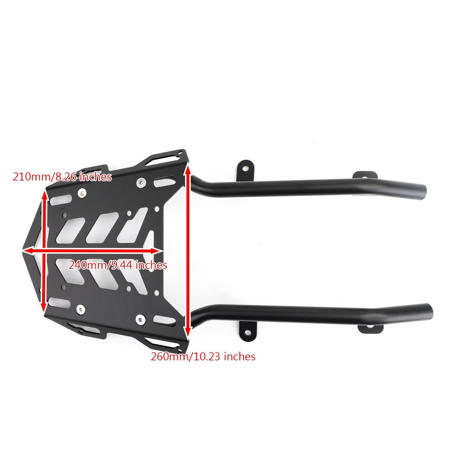 Portapacchi posteriore ripiano di carico nero per Honda ADV150 ADV 150 2019-2021 generico