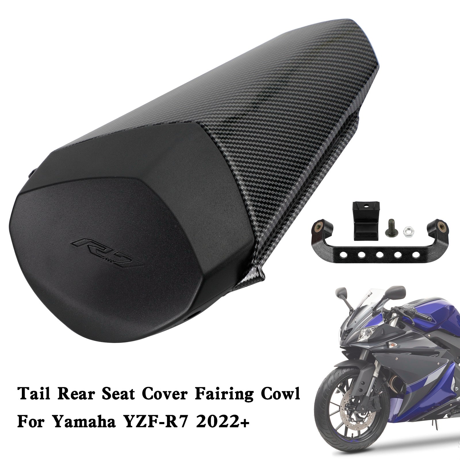 2022 YAMAHA YZF-R7 YZF R7 Cubierta de carenado del asiento trasero trasero