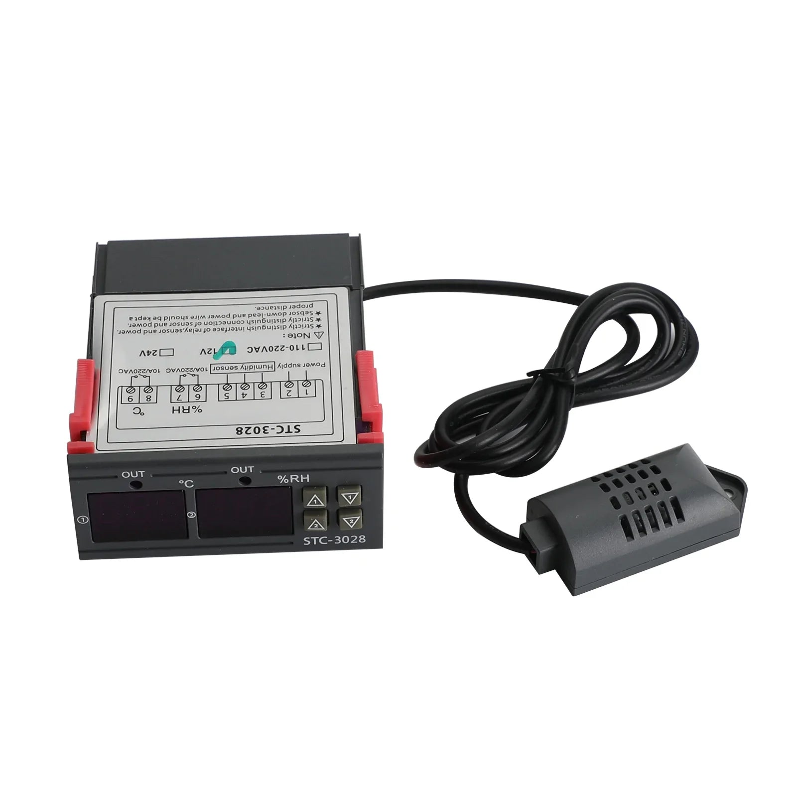 Termostato STC-3028 + Controlador de humedad de la temperatura digital de doble muestra