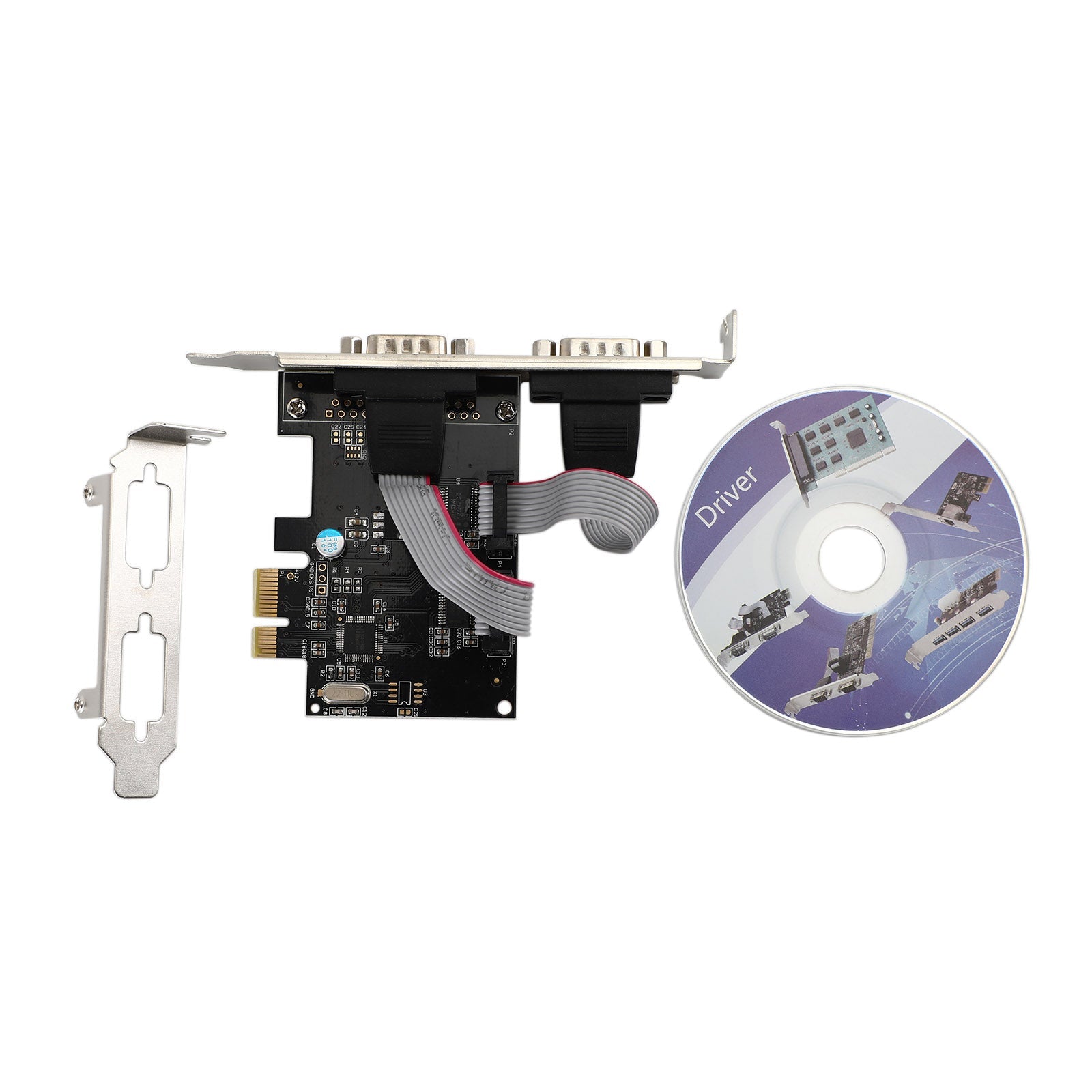 Tarjeta adaptadora de tarjeta de expansión PCI-Express de doble Chip serie WCH382 PCIE a RS232