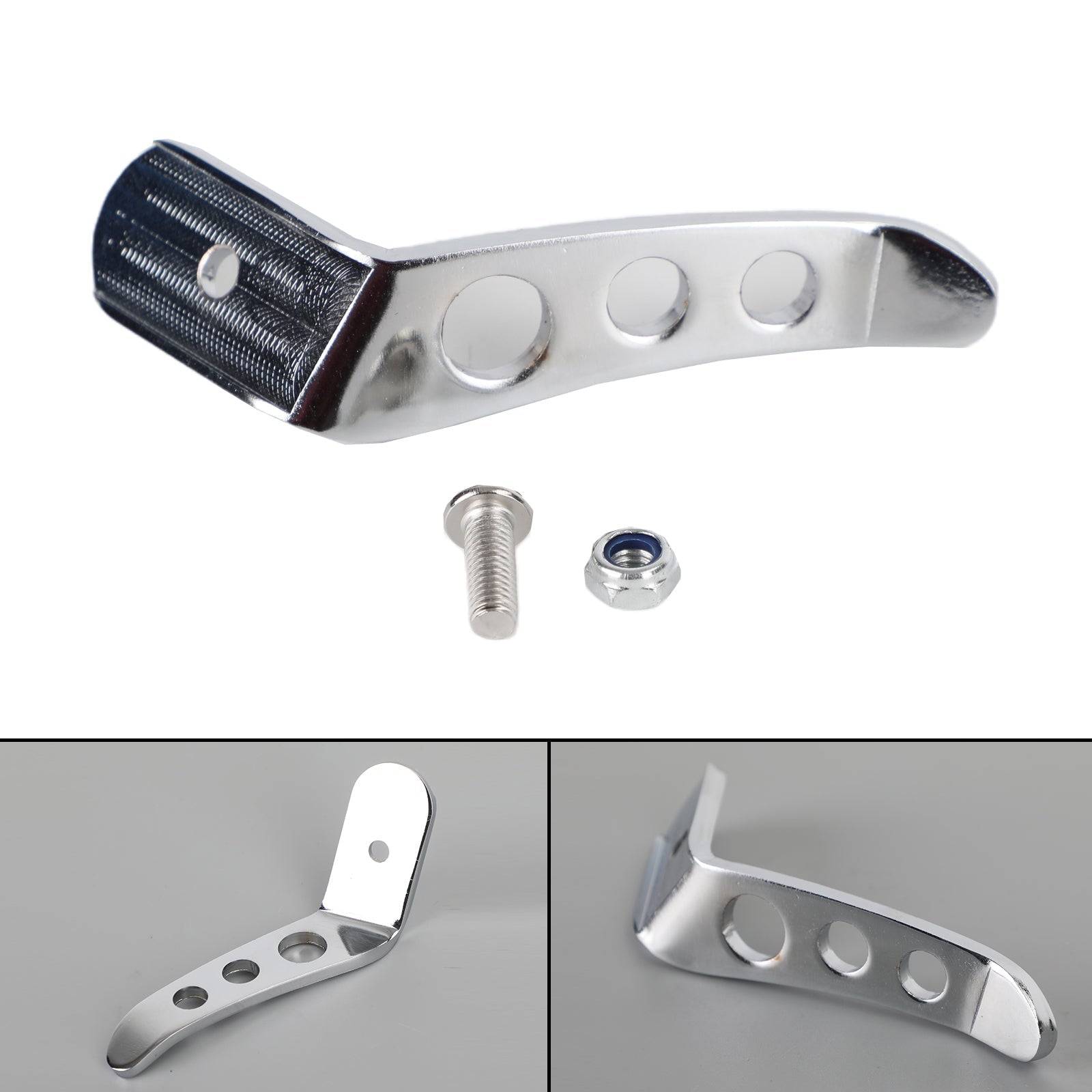 Moottoripyörän kromiteline Kickstand Jatke sopii Harley Touring Glide 91-20 Genericiin